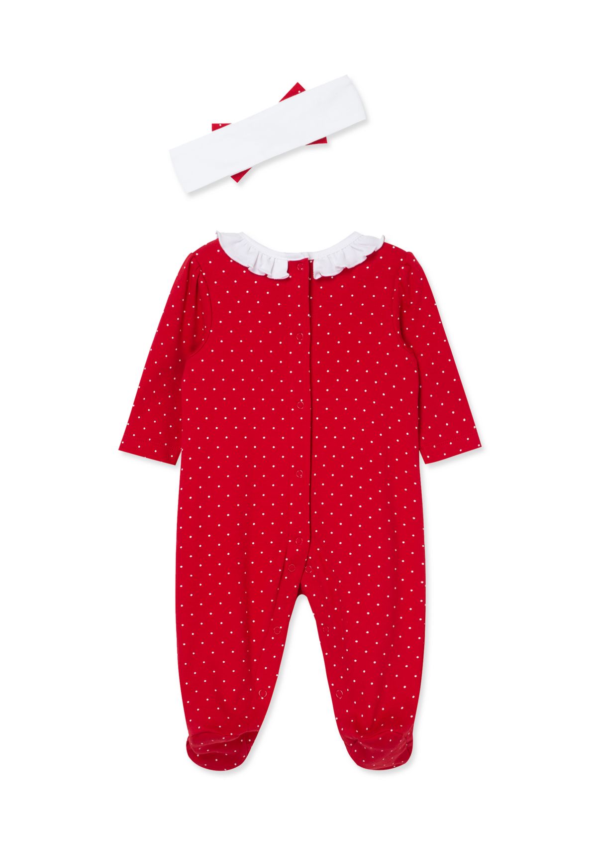 Baby Girls Dainty Trees Footie Pajamas with Headband