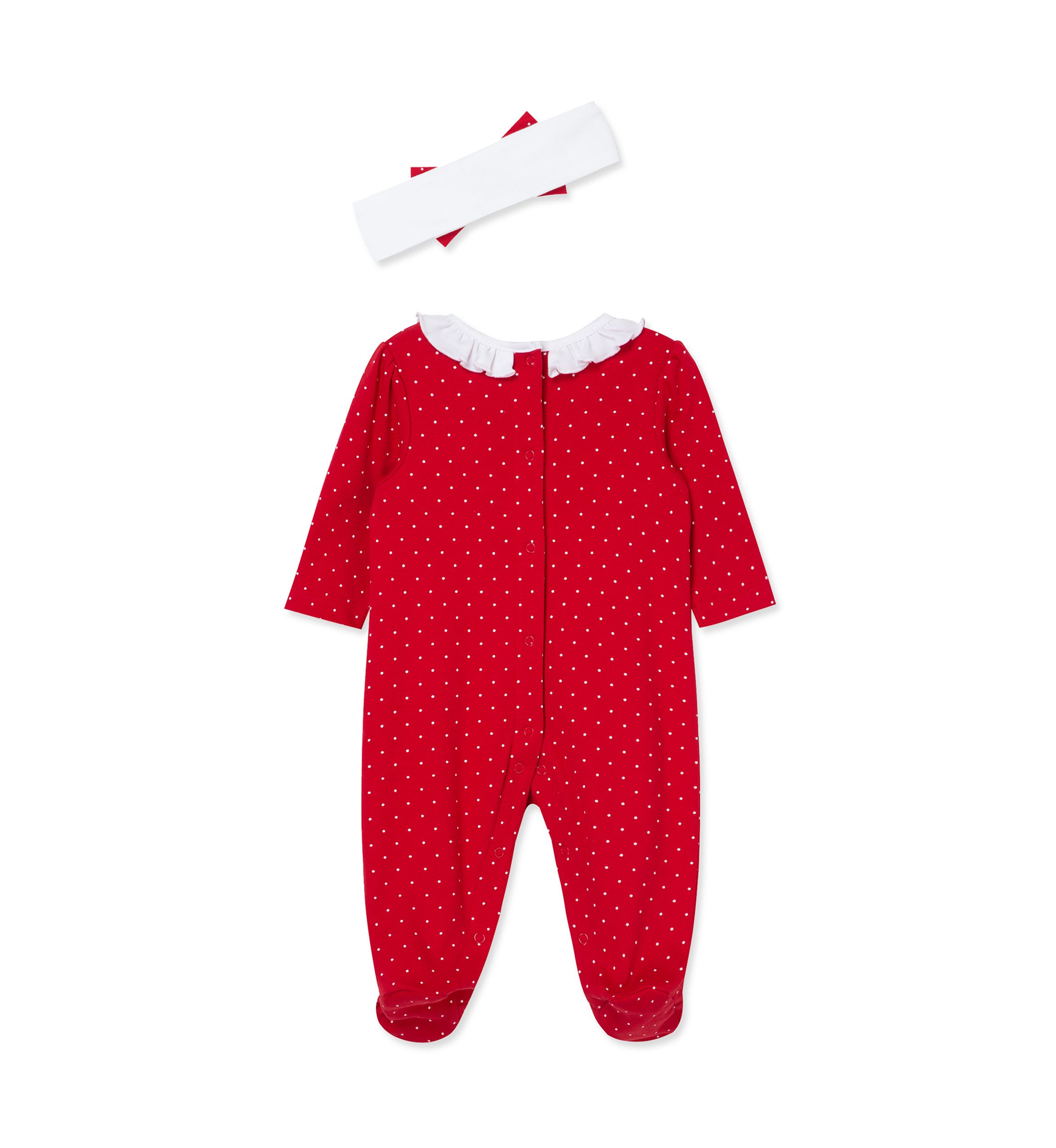 Baby Girls Dainty Trees Footie Pajamas with Headband