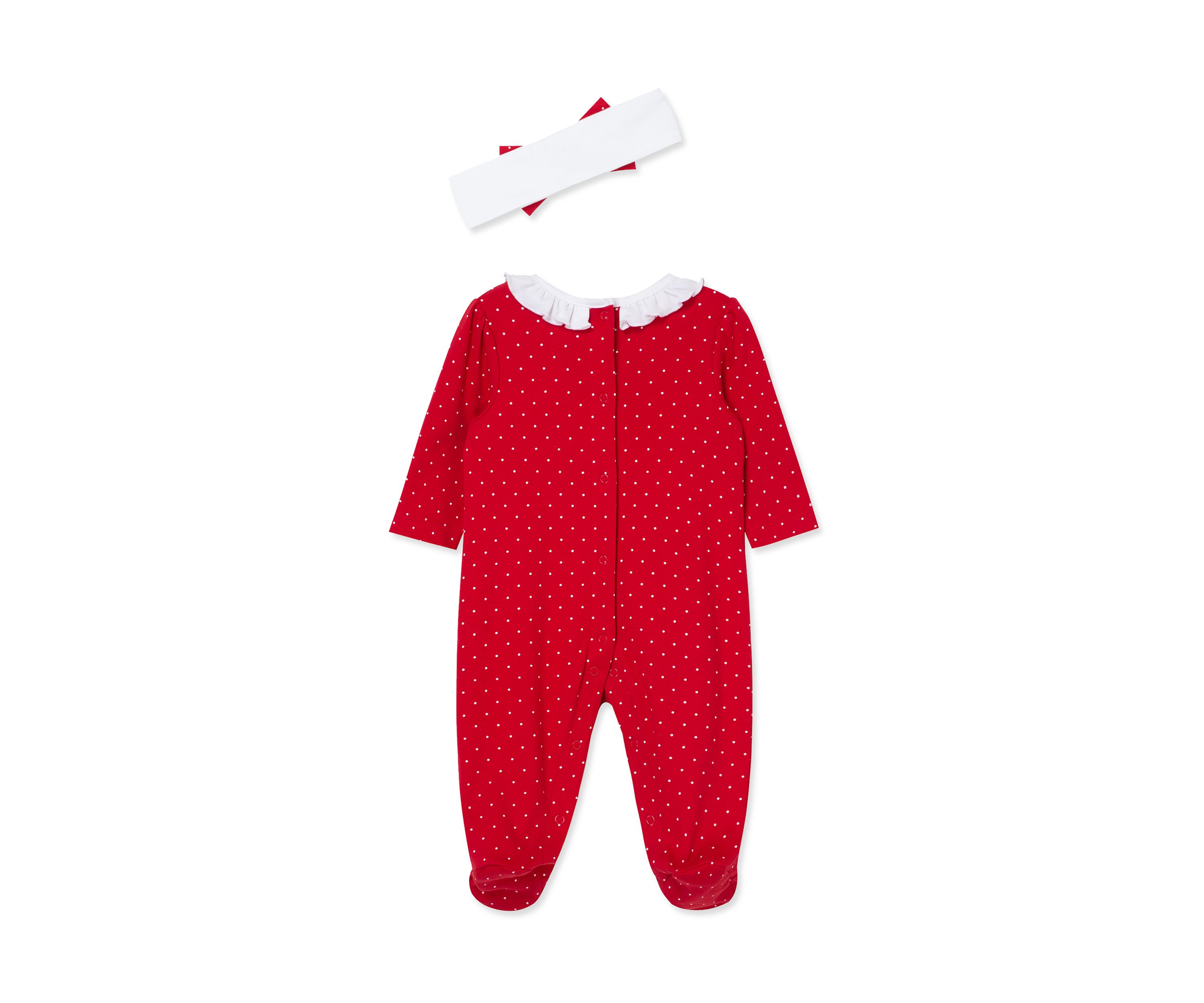 Baby Girls Dainty Trees Footie Pajamas with Headband