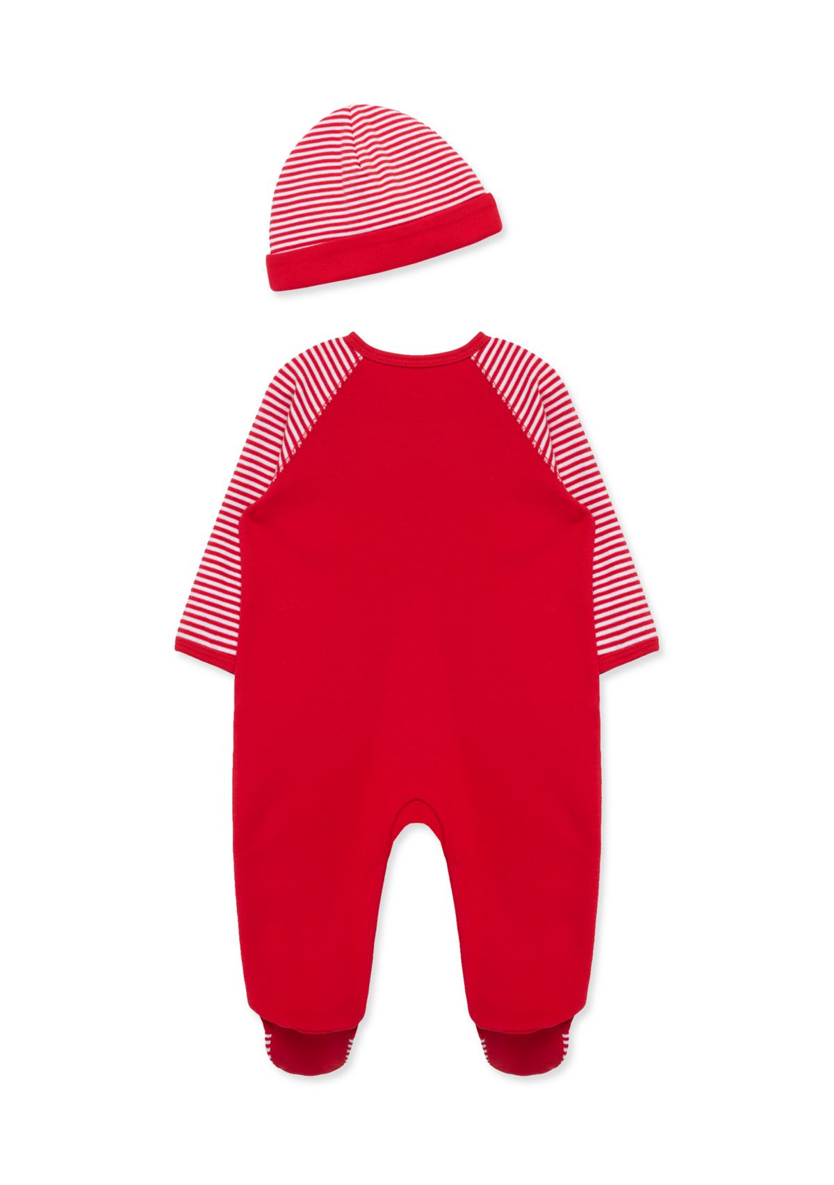 Baby Boys Train Gift Footie with Hat