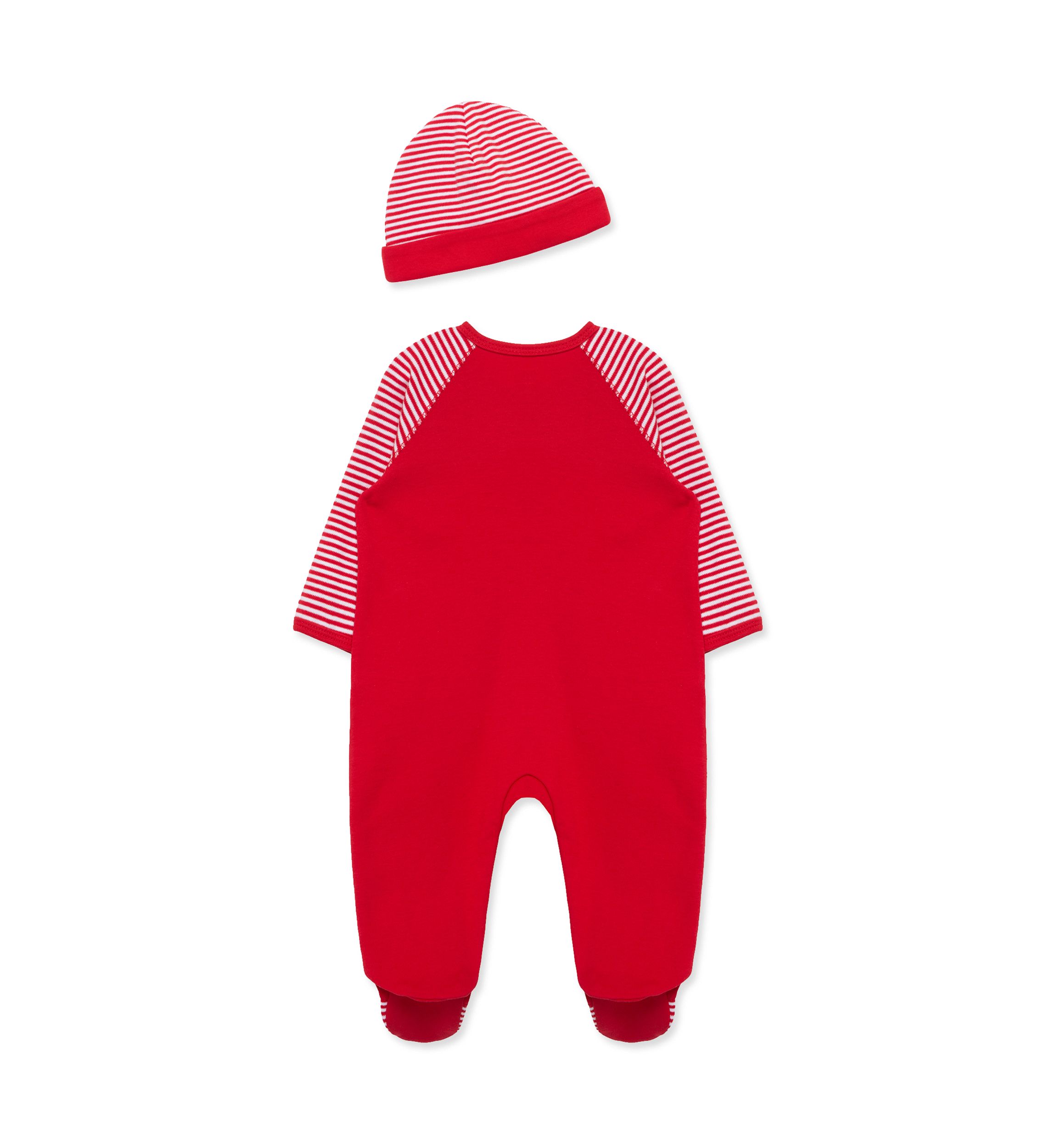 Baby Boys Train Gift Footie with Hat