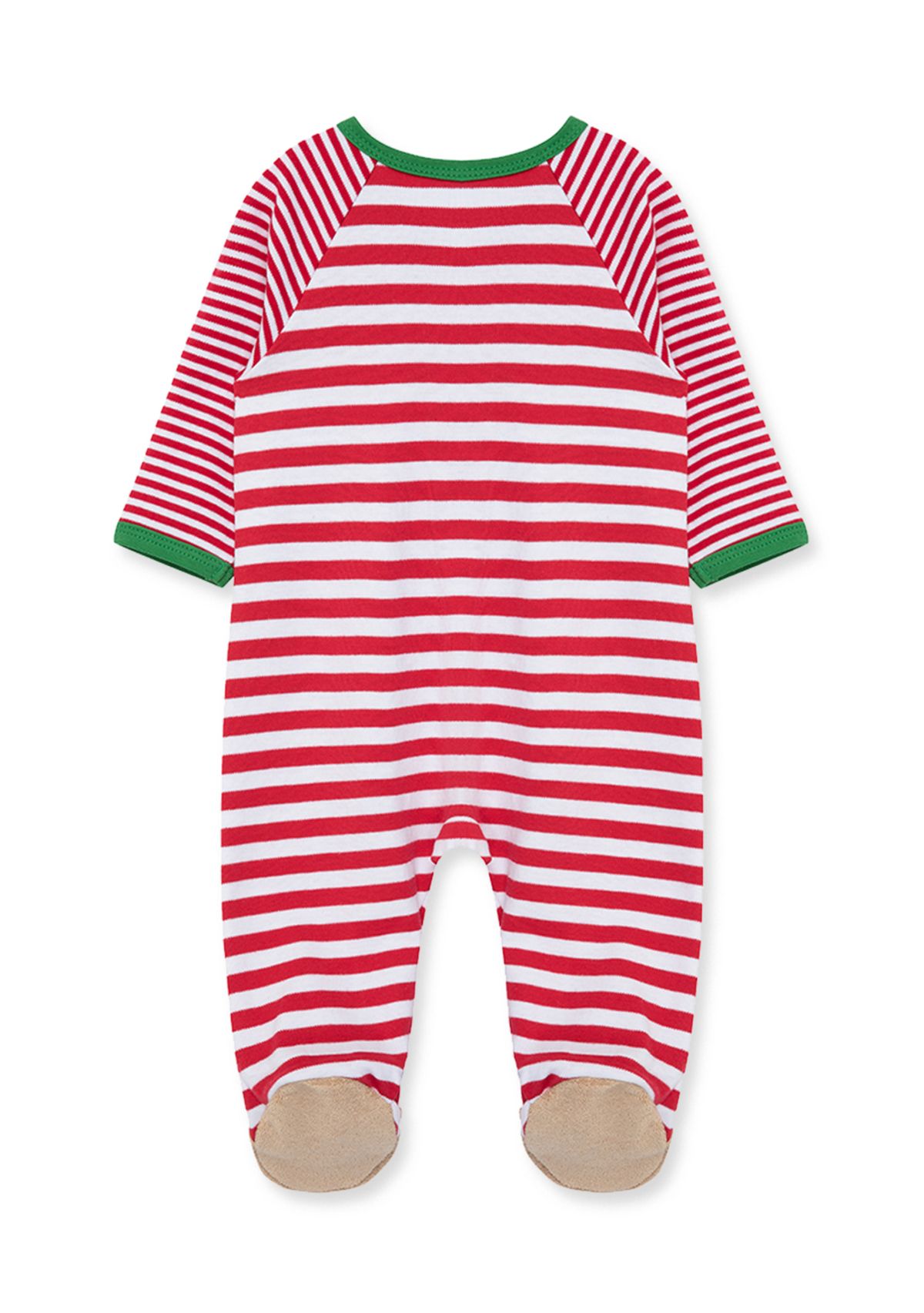 Baby Boys Reindeer Stripe Footie Pajamas