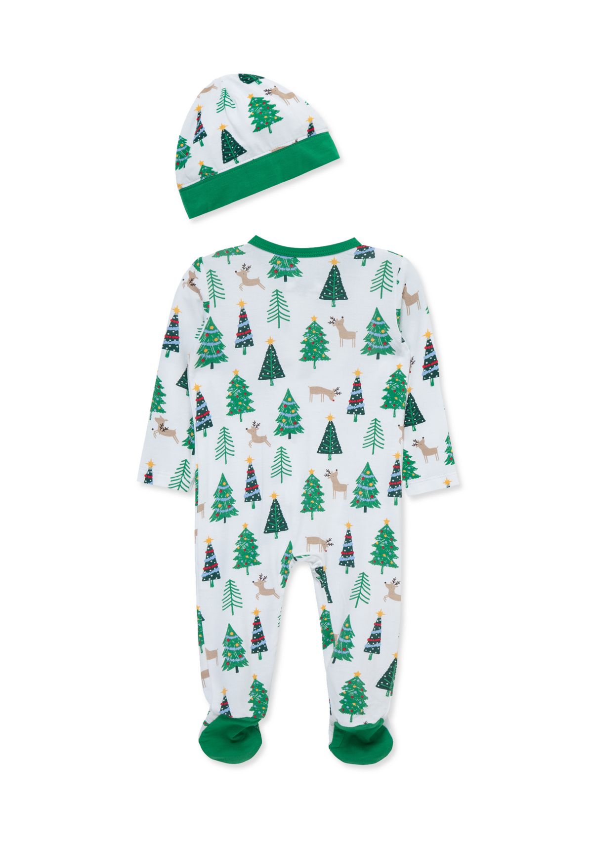 Baby Boys Trees Footie with Hat