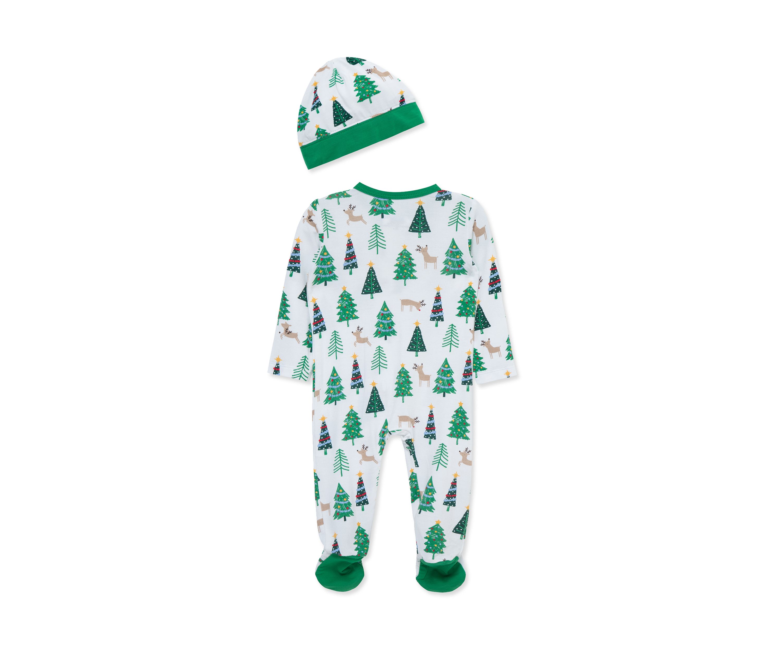 Baby Boys Trees Footie with Hat