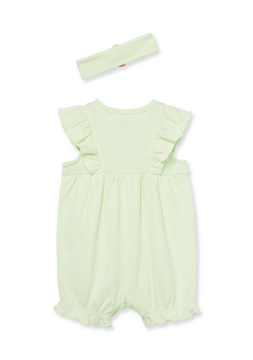 Baby Girls Rosebud Romper with Headband