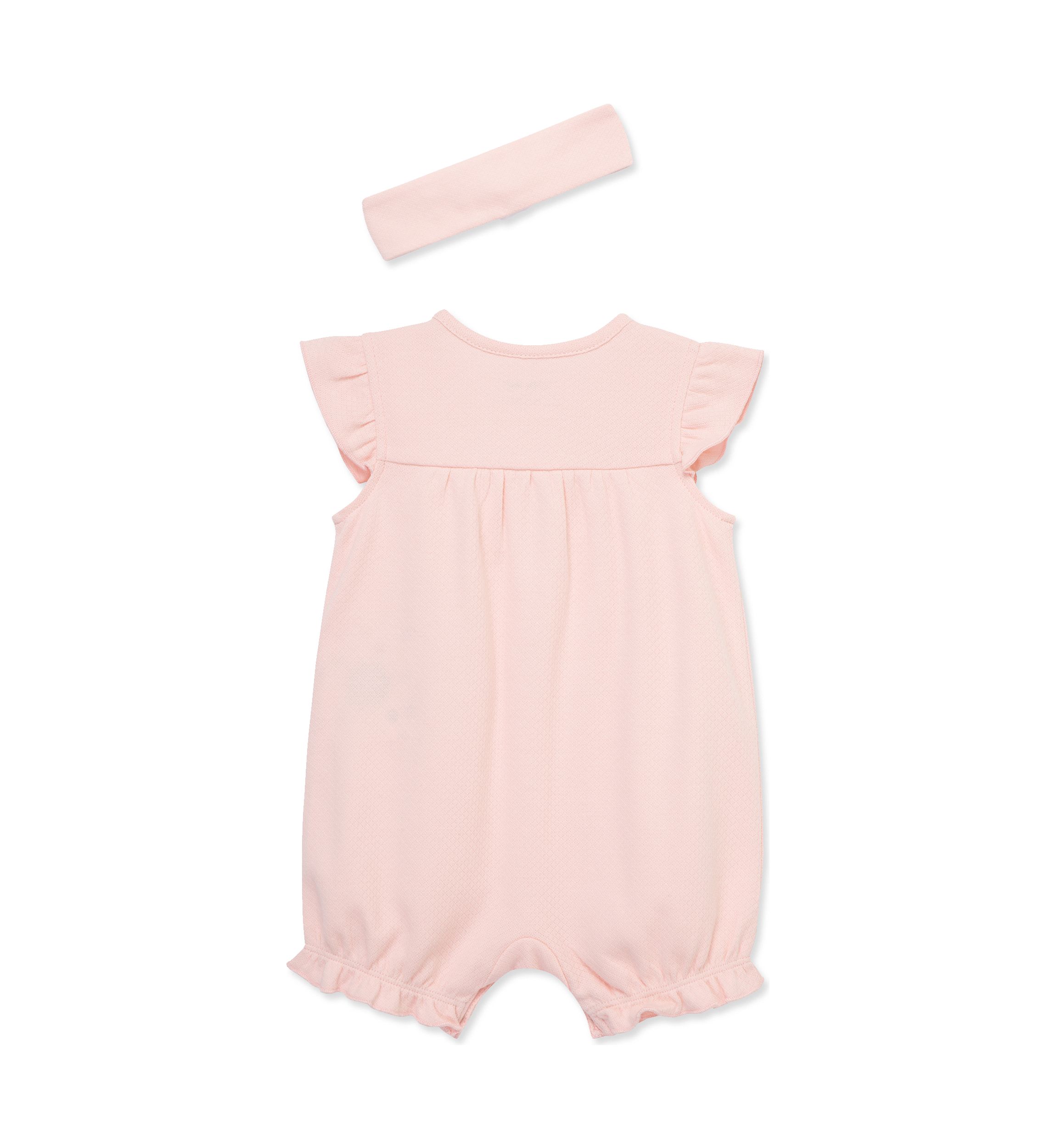 Baby Girls Ladybug Romper with Headband