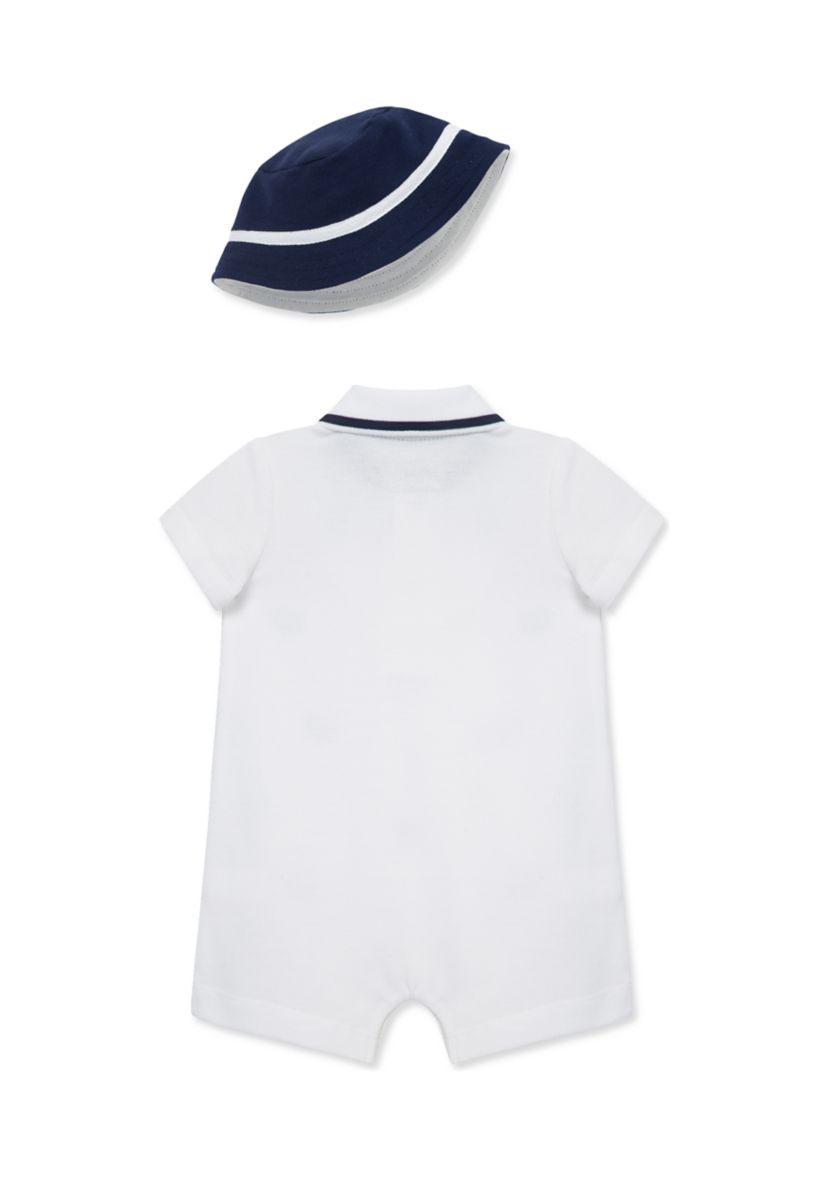 Baby Boys Puppies Romper with Hat