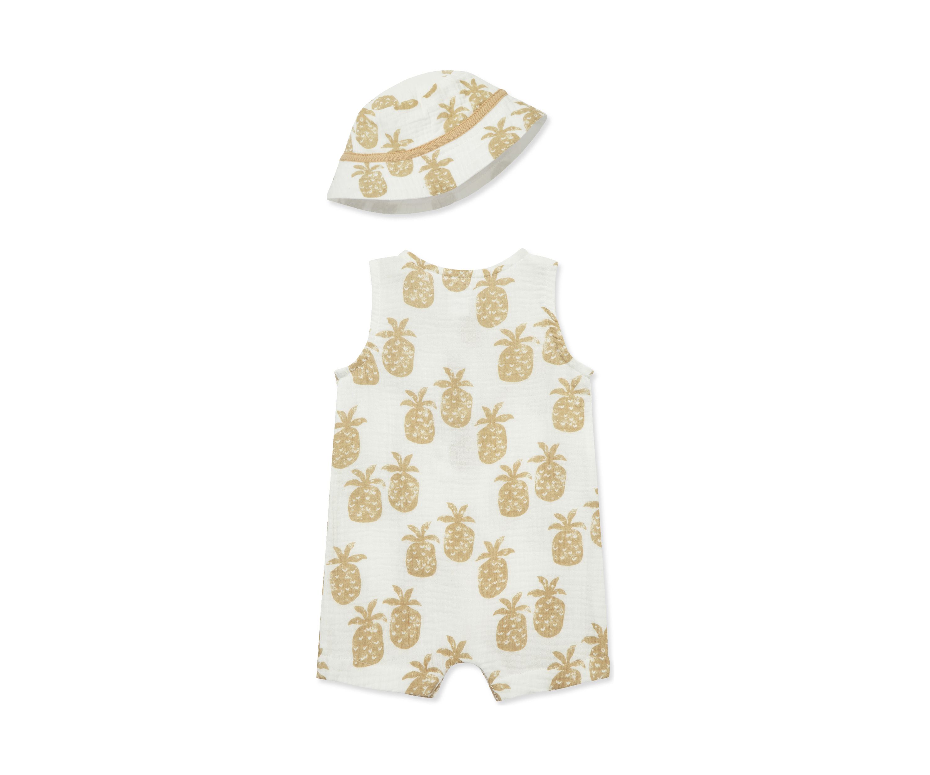 Baby Boys Pineapple Romper with Hat