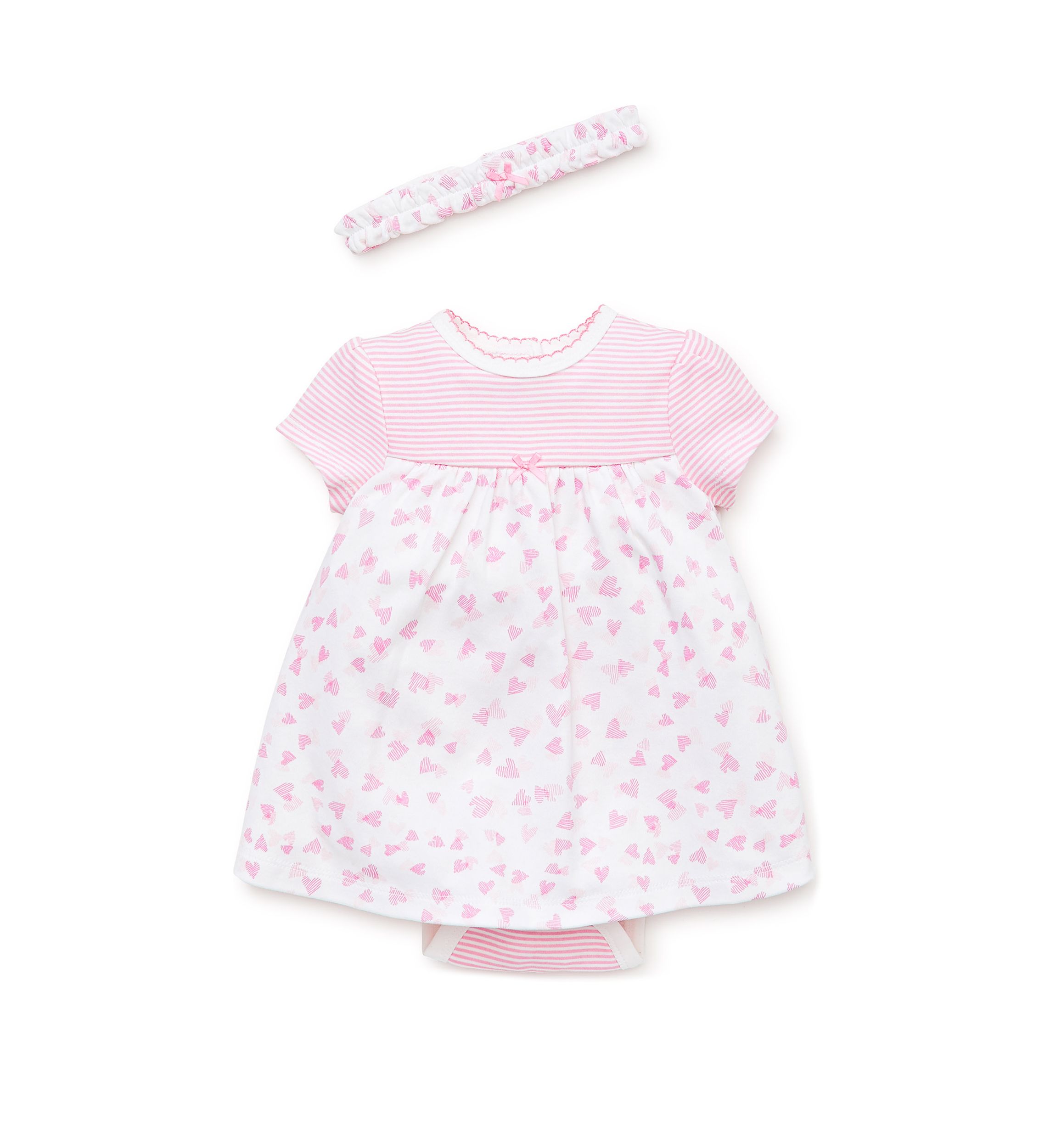 Baby Girls Hearts Bodysuit Dress