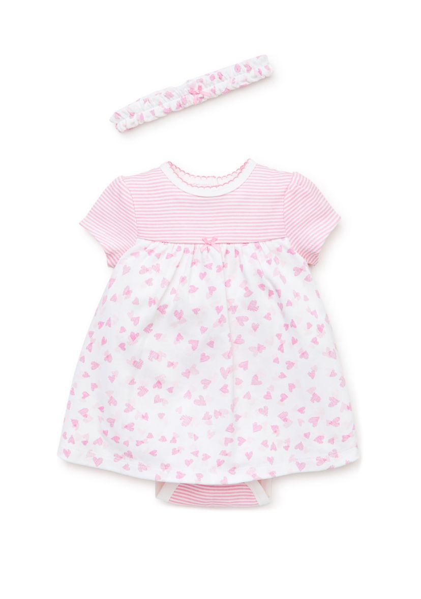 Baby Girls Hearts Bodysuit Dress