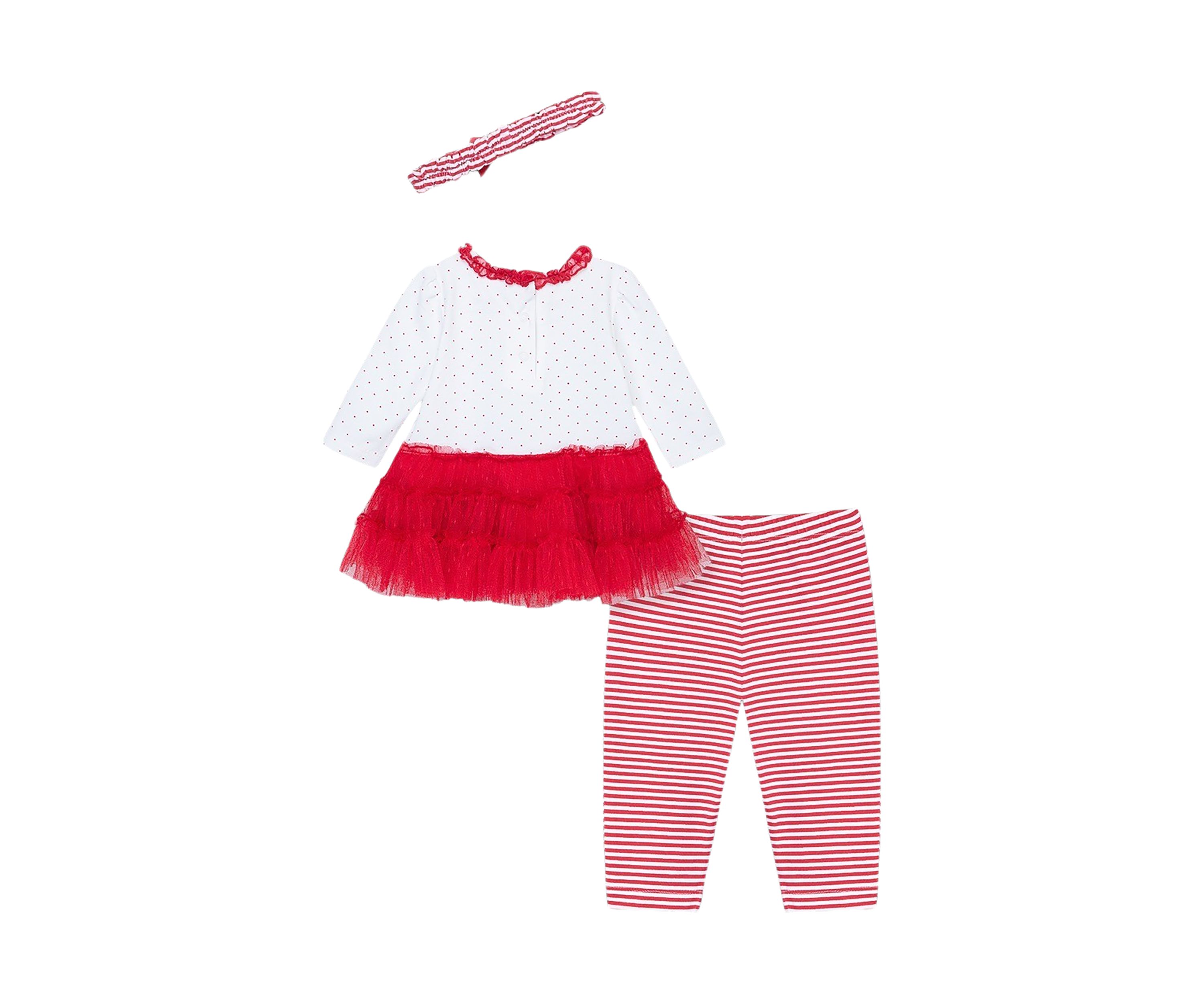 Baby Girls Sparkle Tree Dress with Leggings and Headband