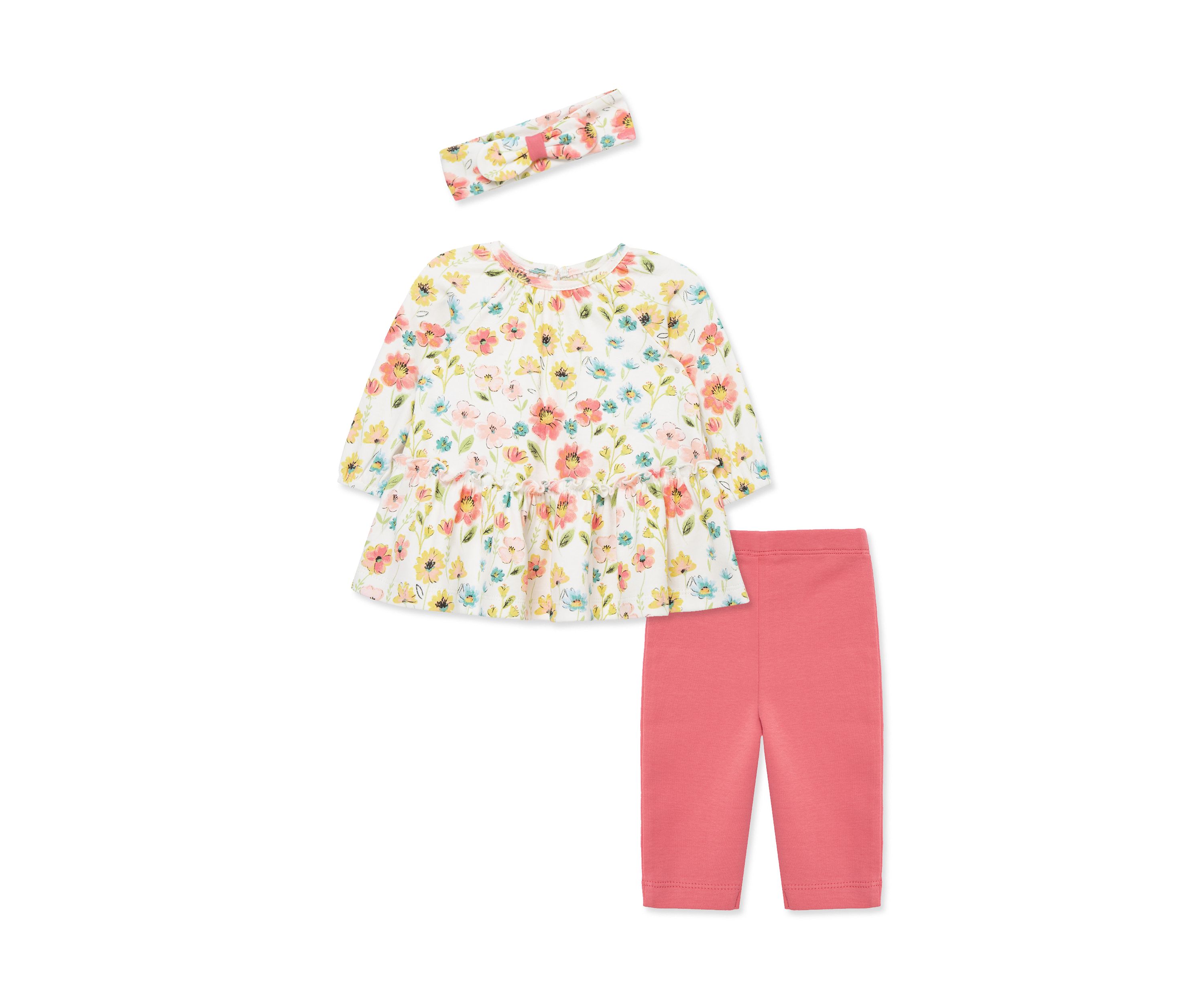 Baby Girls Floral Tunic Set with Headband