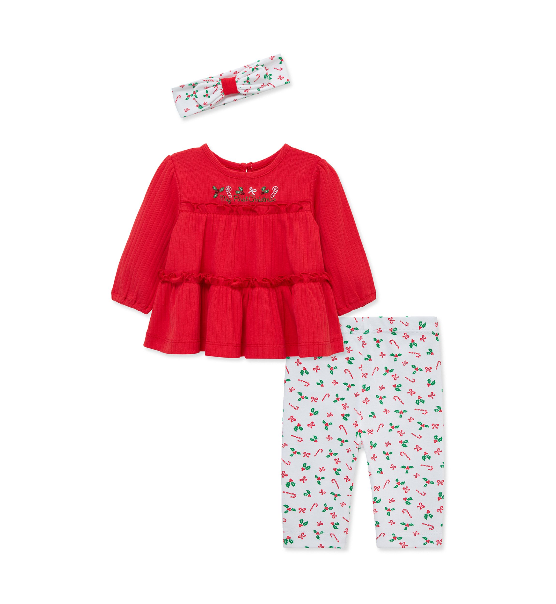 Candy Cane Tunic Set with Headband