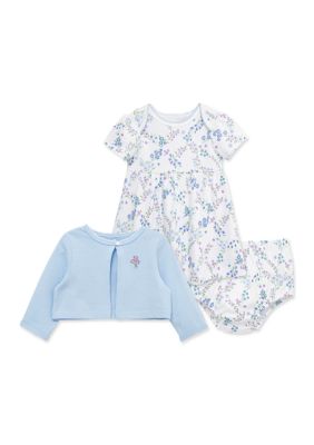Little Me Baby Girls Trellis Dress Set with Panty, 9 Months