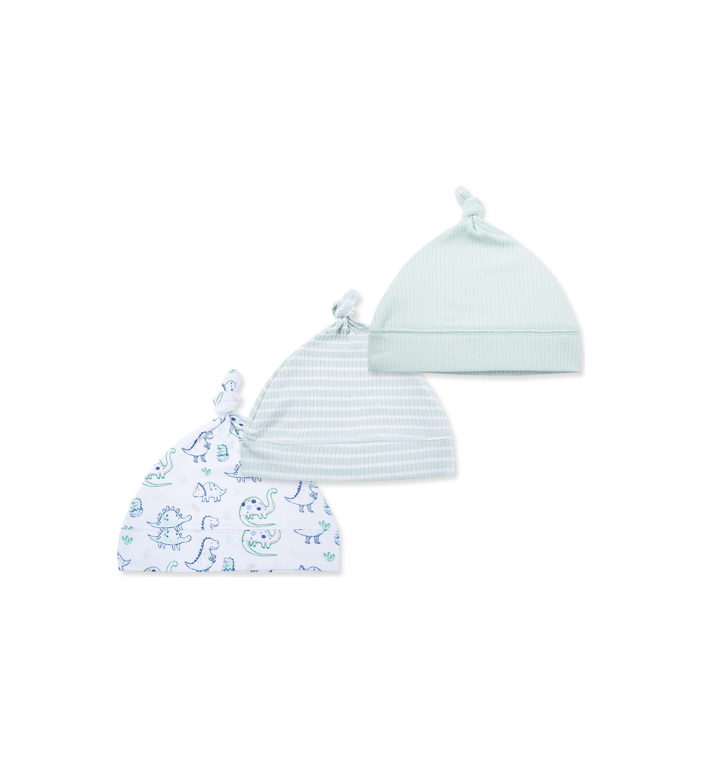 Baby Dino 3 Pack Hat Set