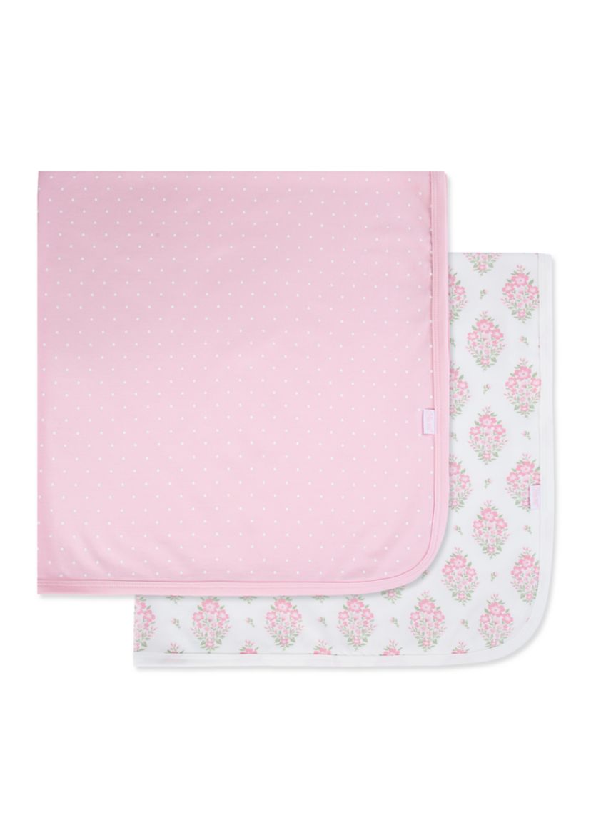 Baby Floral 2 Pack Receiving Blanket