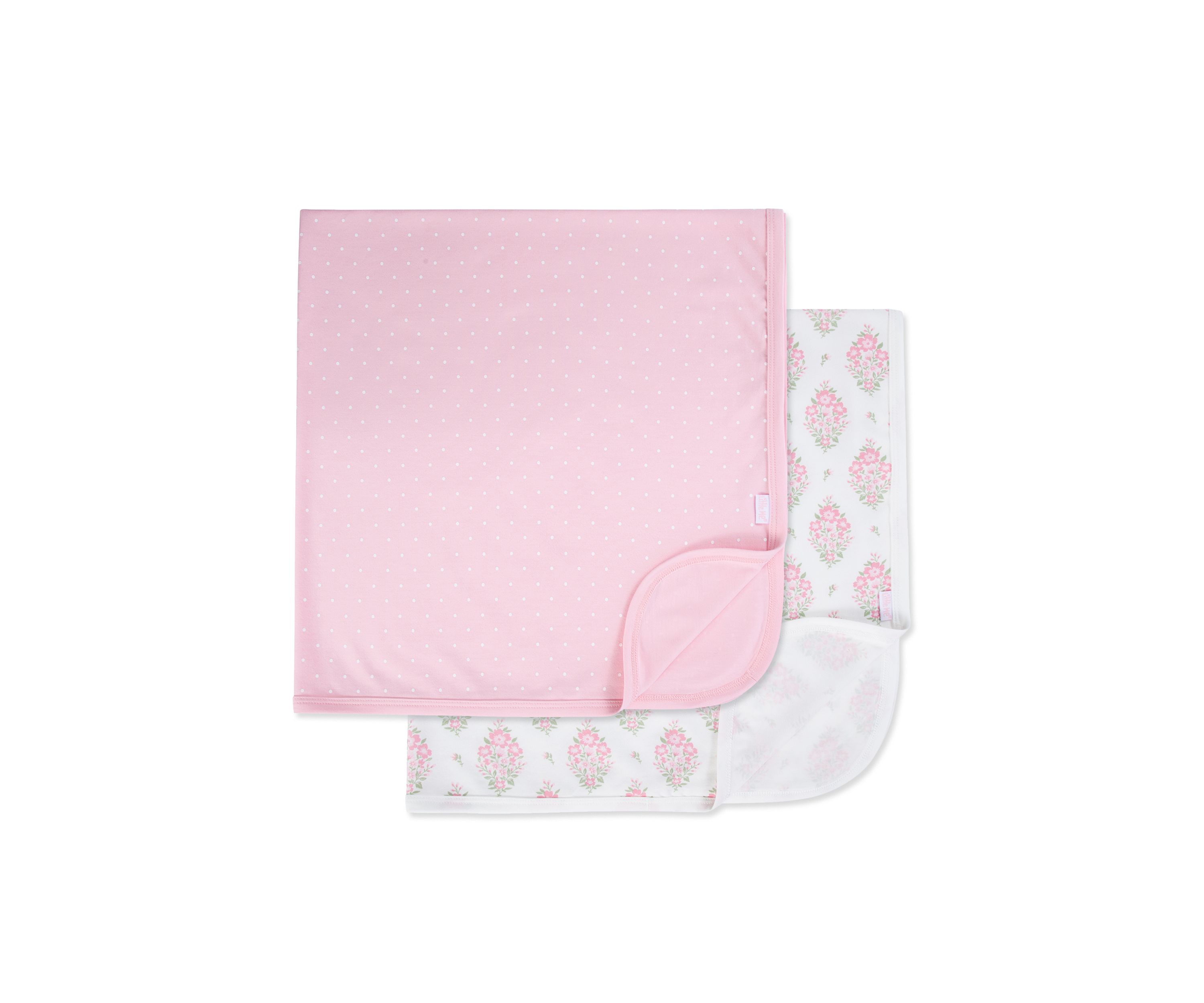 Baby Floral 2 Pack Receiving Blanket