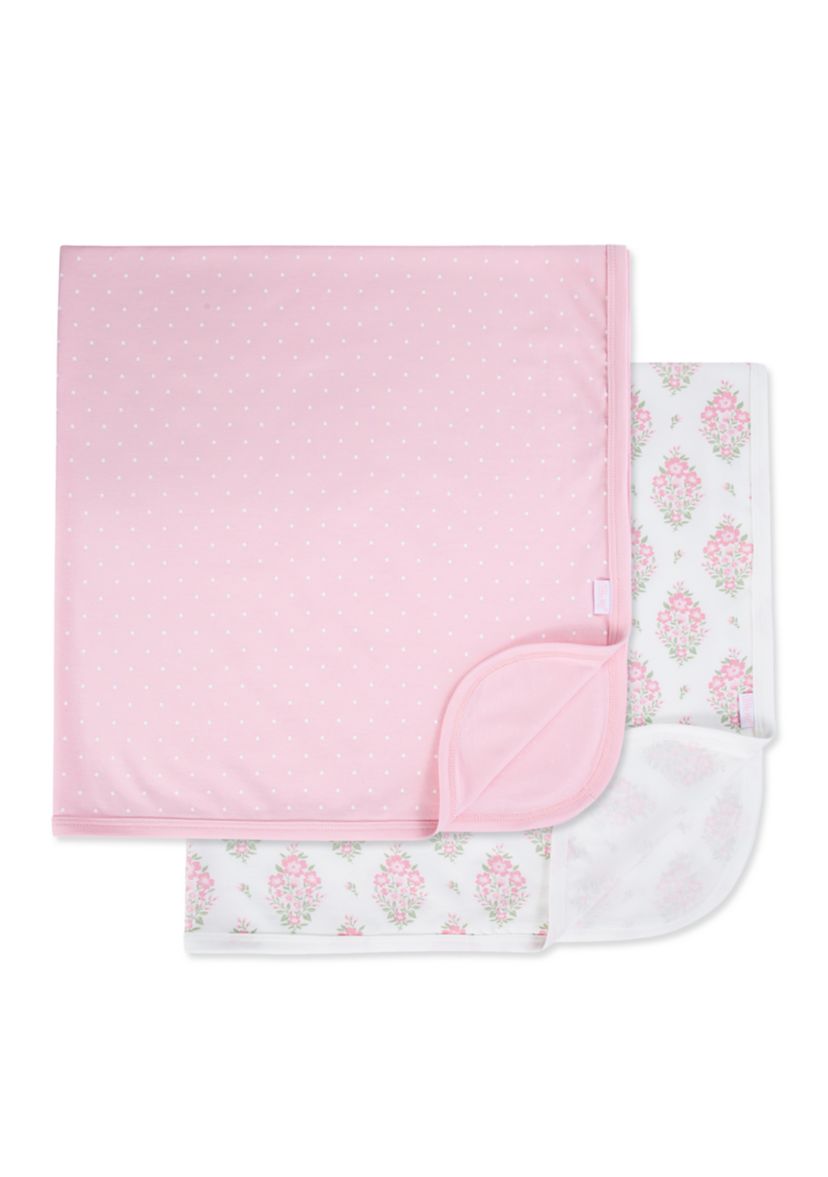 Baby Floral 2 Pack Receiving Blanket