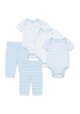  Carter's Baby Boys' 3 Pc Set - Blue Stripe Elephant - Newborn:  Infant And Toddler Pants Clothing Sets: Clothing, Shoes & Jewelry