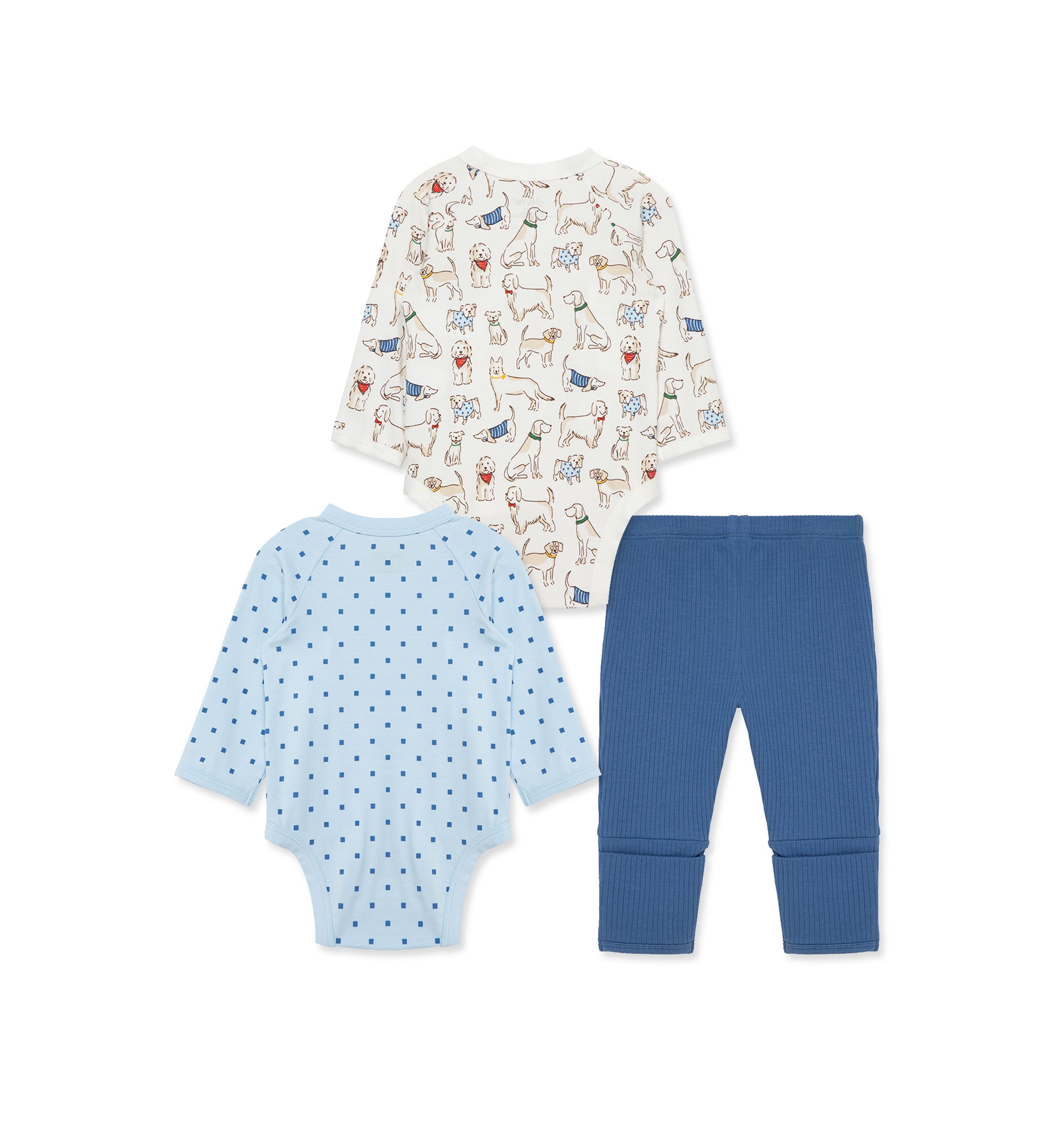 Baby Boys 3 Piece Bodysuit Pant Set