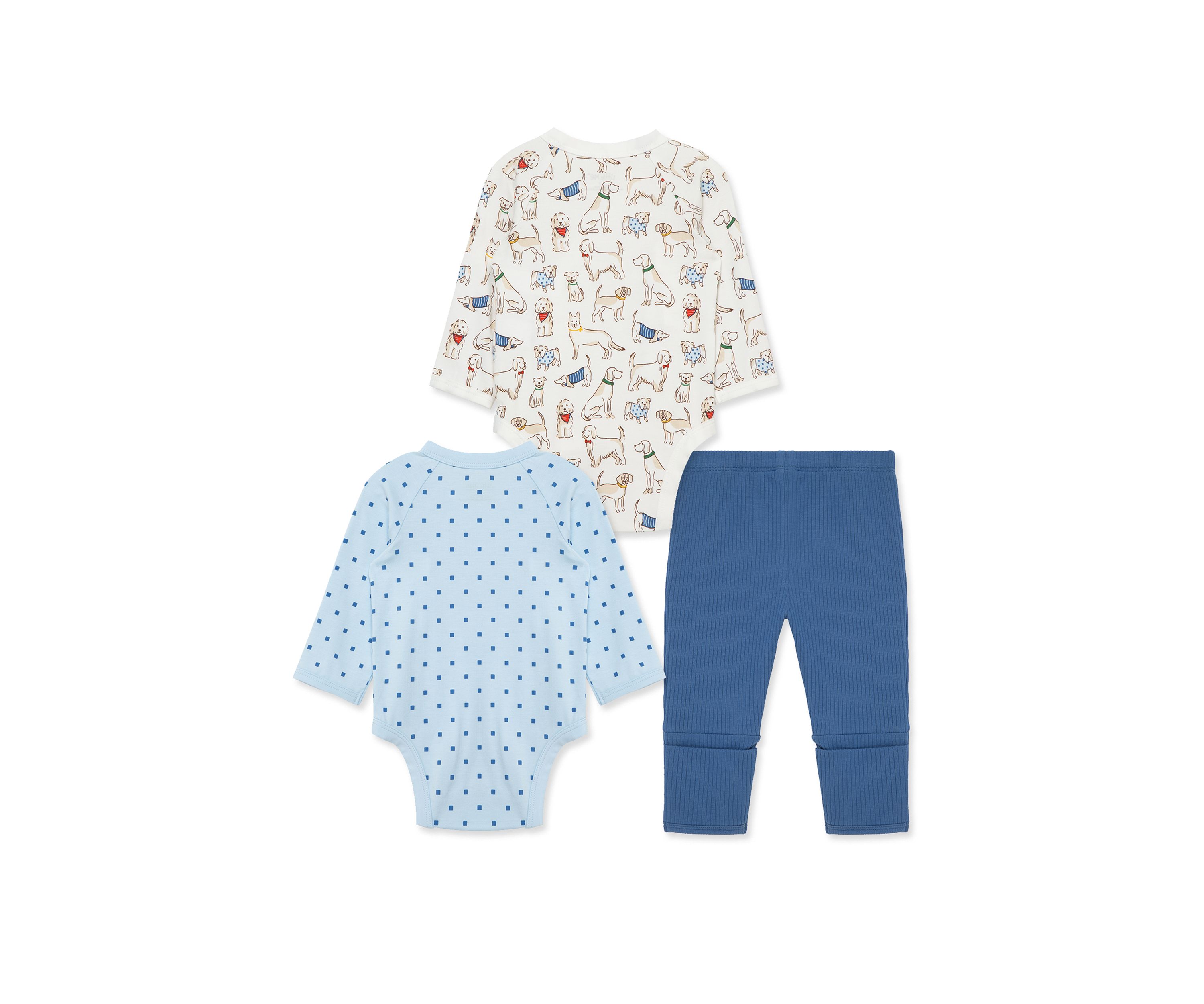 Baby Boys 3 Piece Bodysuit Pant Set