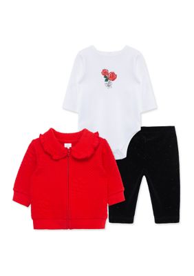 AMBER MUSE” HAND BLOCK 3-PIECE JACKET SET