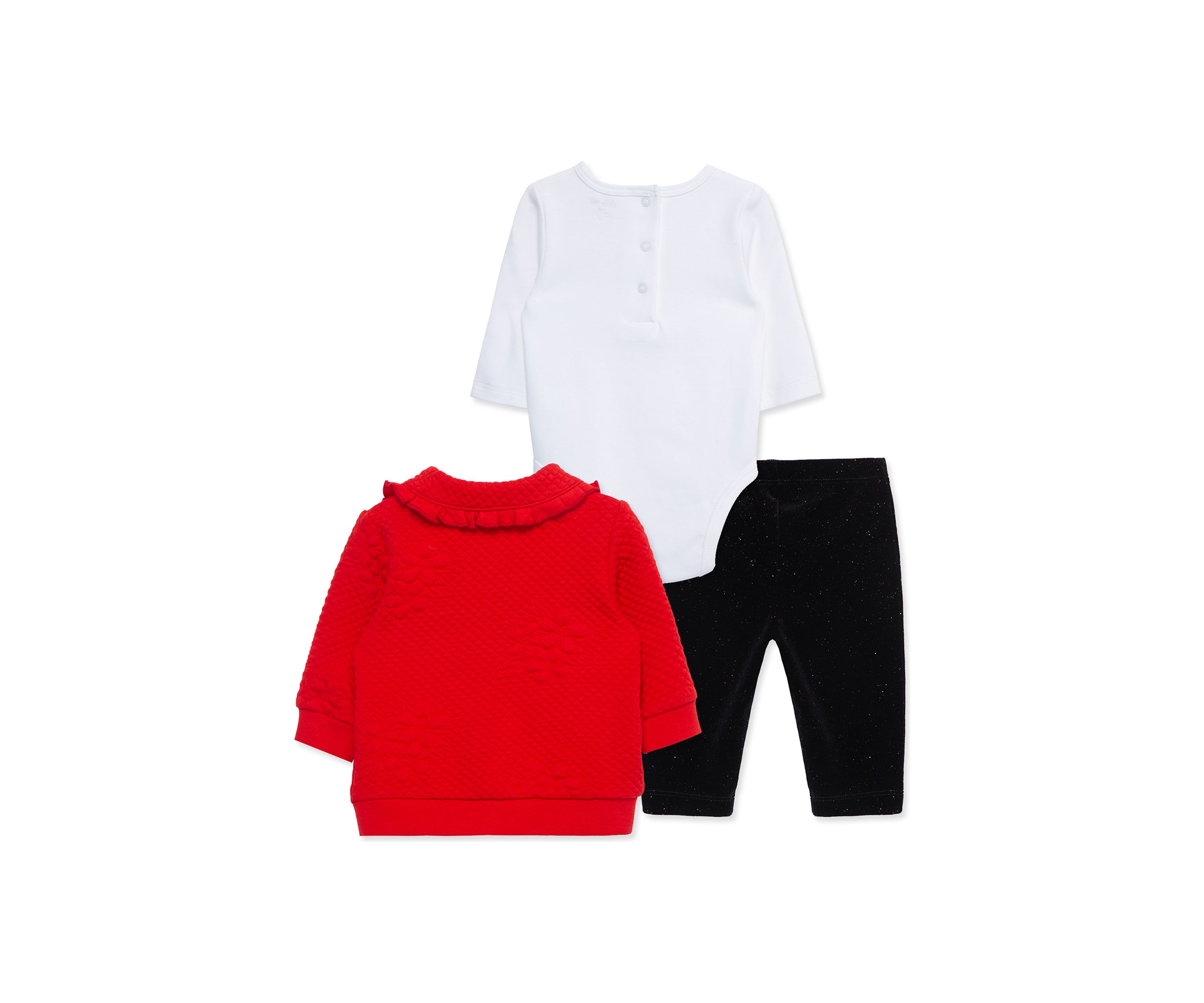 Baby Girls Roses 3 Piece Jacket Set