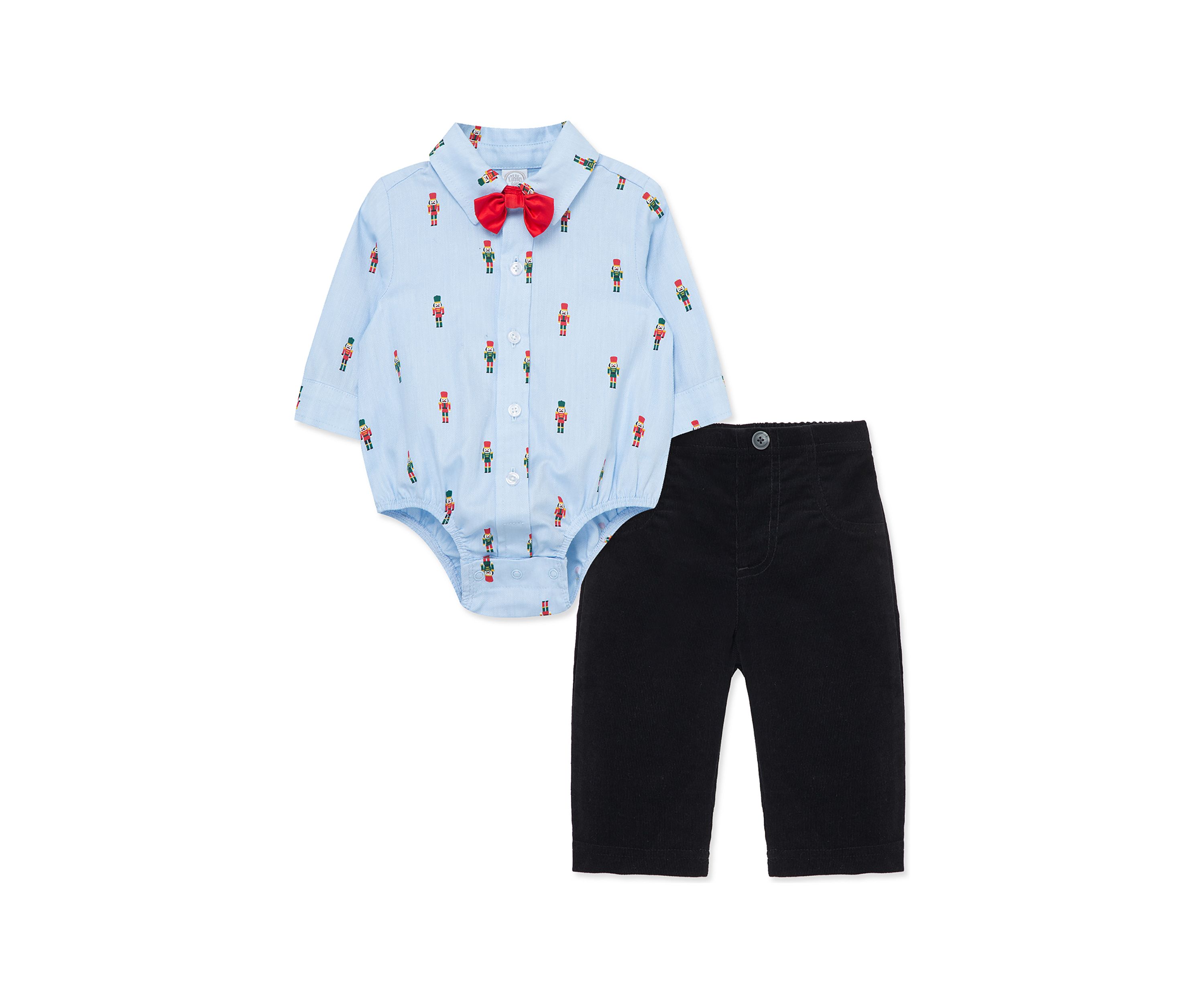 Baby Boys Merry Times Pants Set with Bow Tie