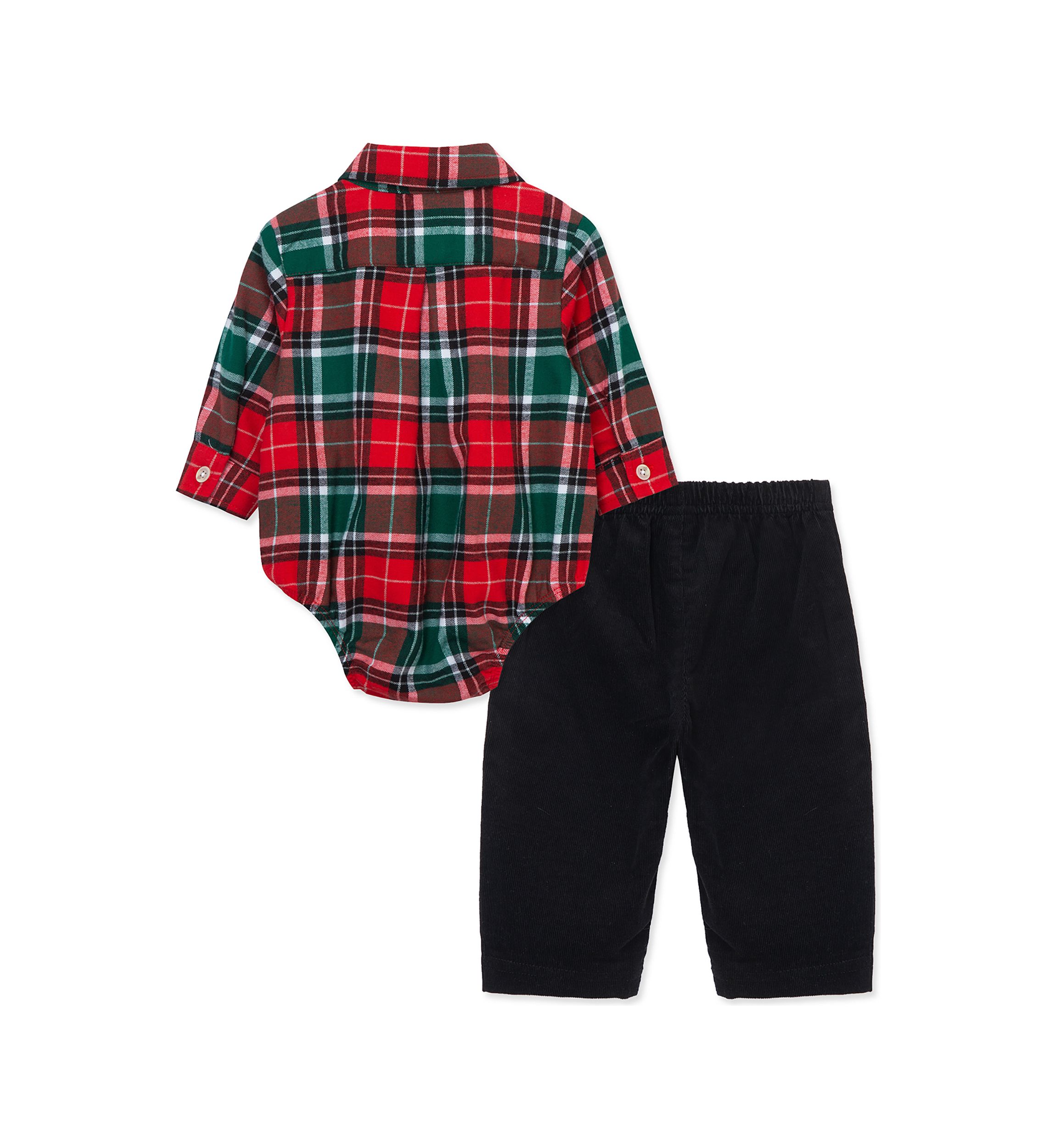 Baby Boys Merry Plaid Pants Set