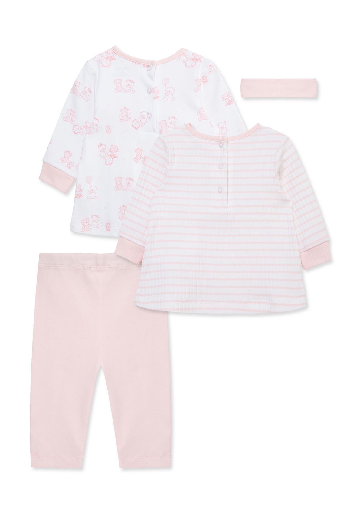 Baby Girls Bears 4-Piece Pant Set with Headband