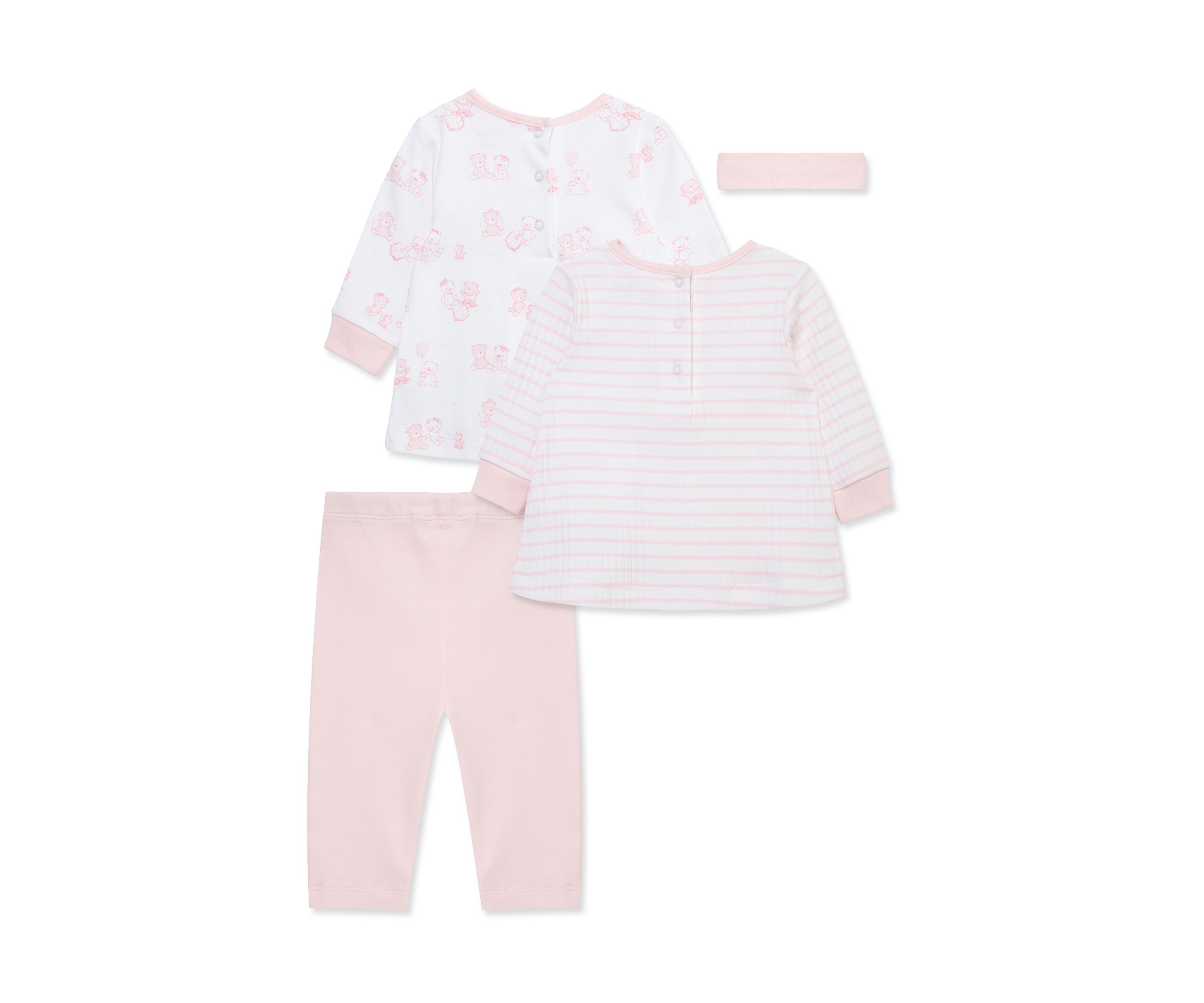 Baby Girls Bears 4-Piece Pant Set with Headband
