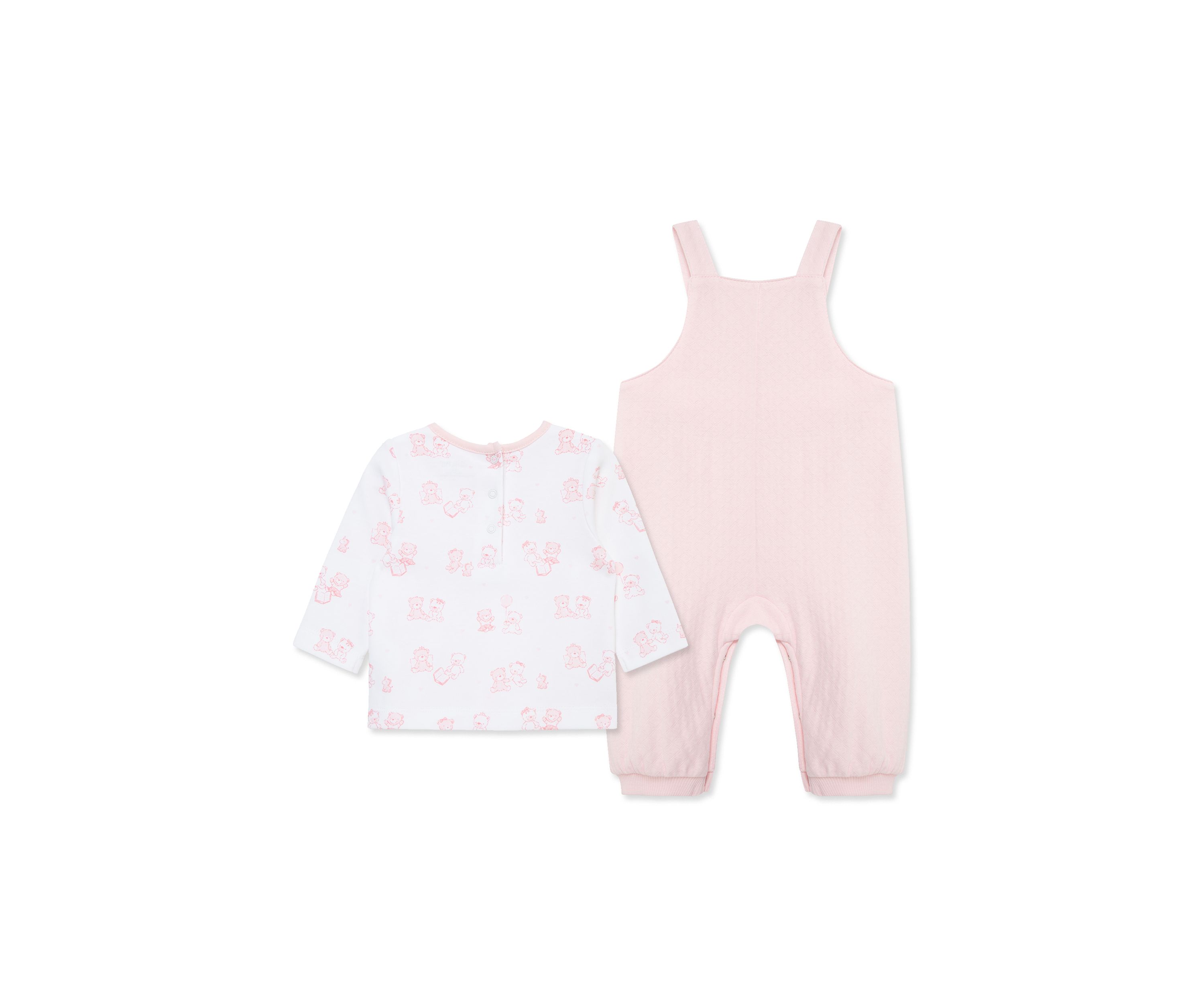 Baby Girls Bears Overall Set