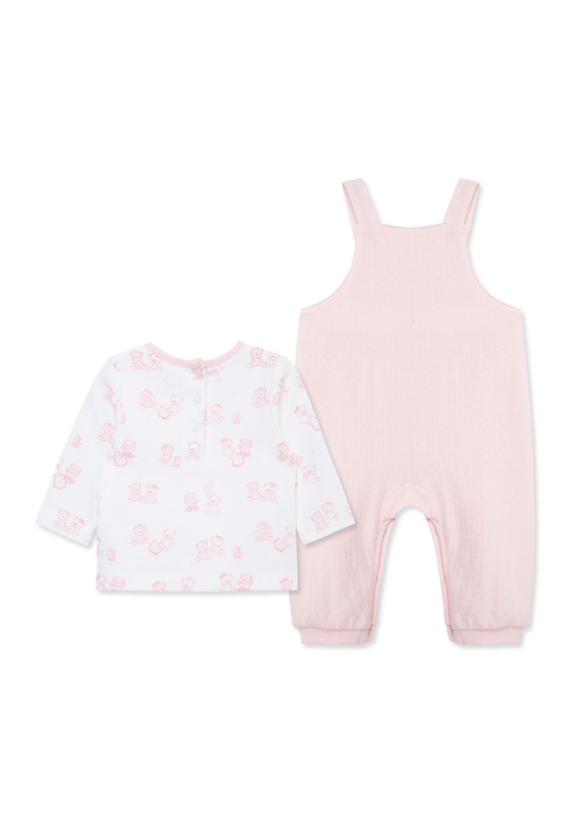 Baby Girls Bears Overall Set