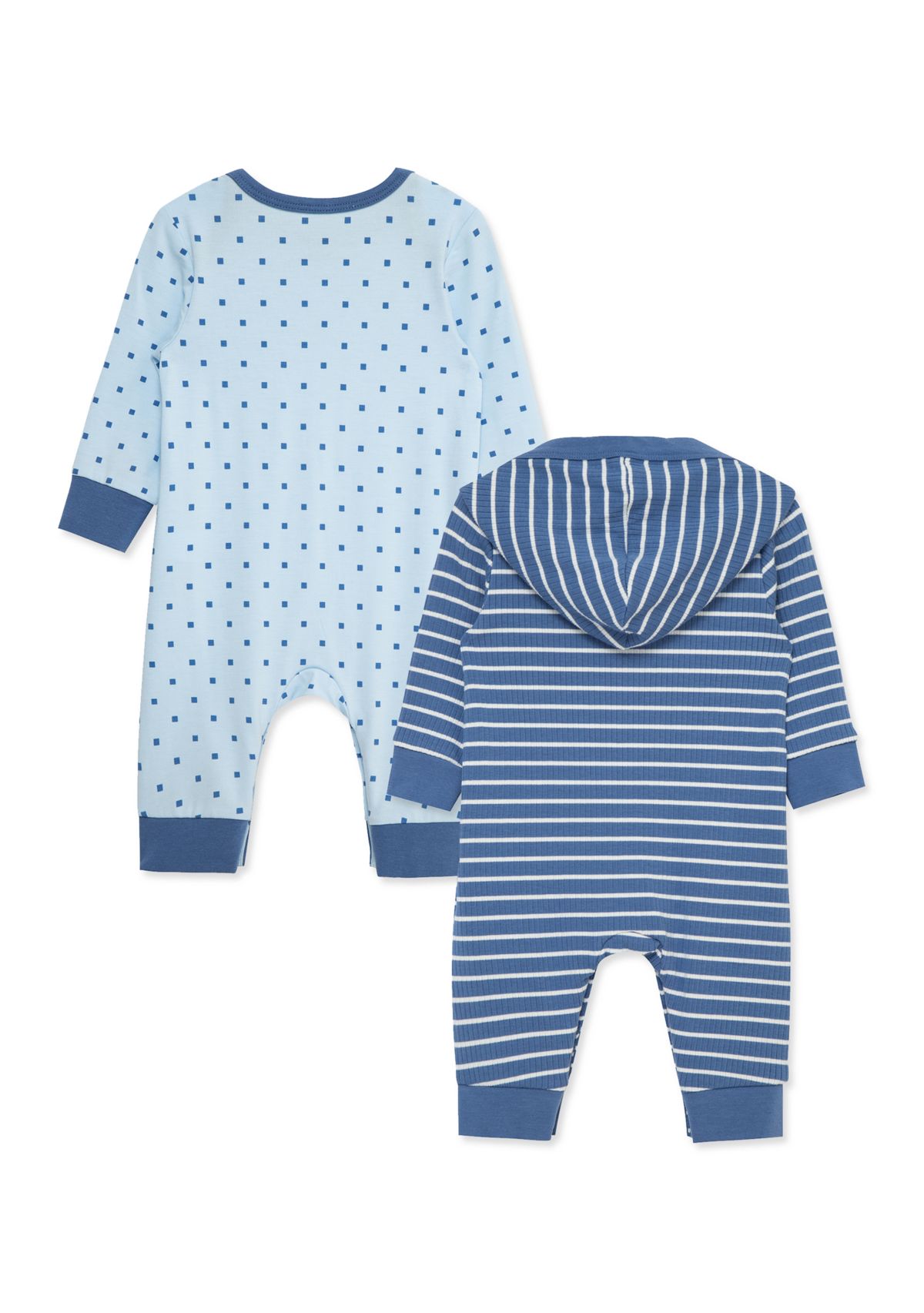 Baby Boys Geo Stripe 2 Pack Coveralls