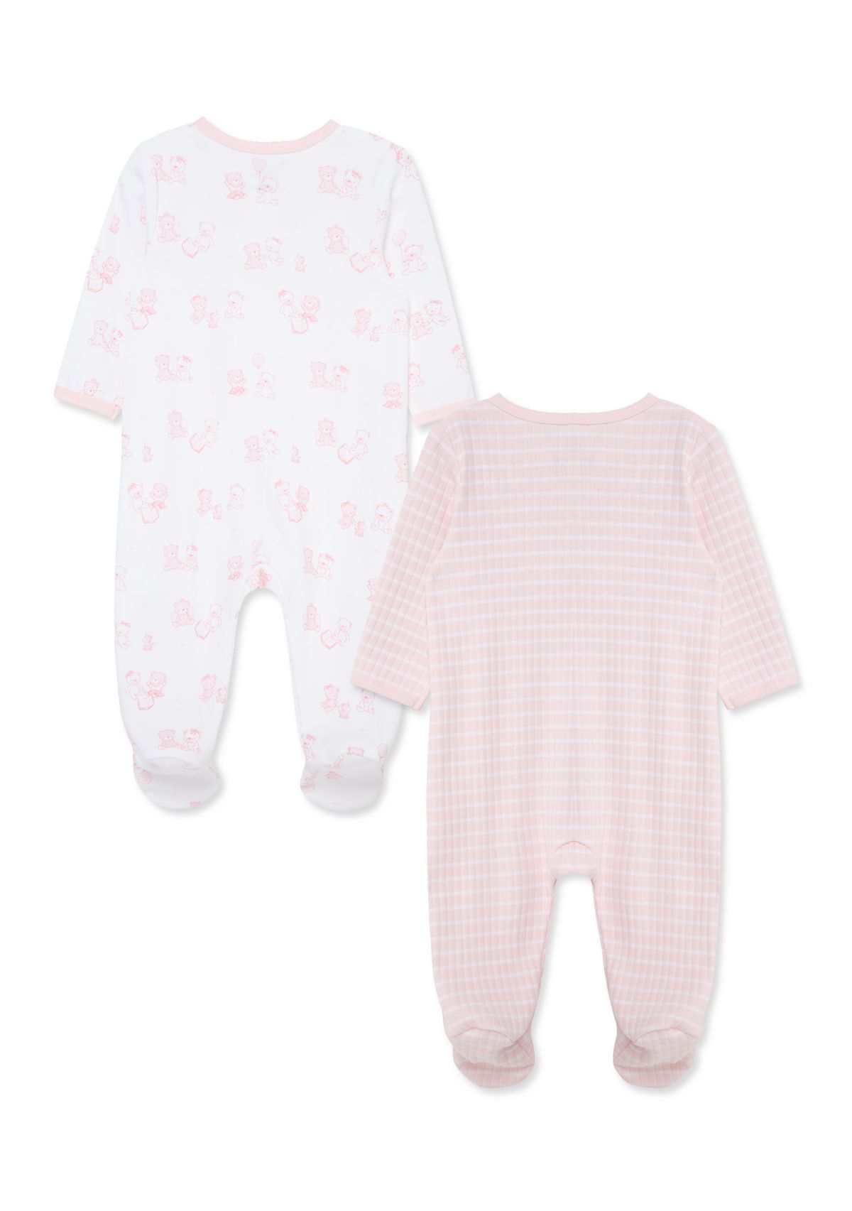 Baby Girls Bears 2 Pack Footies