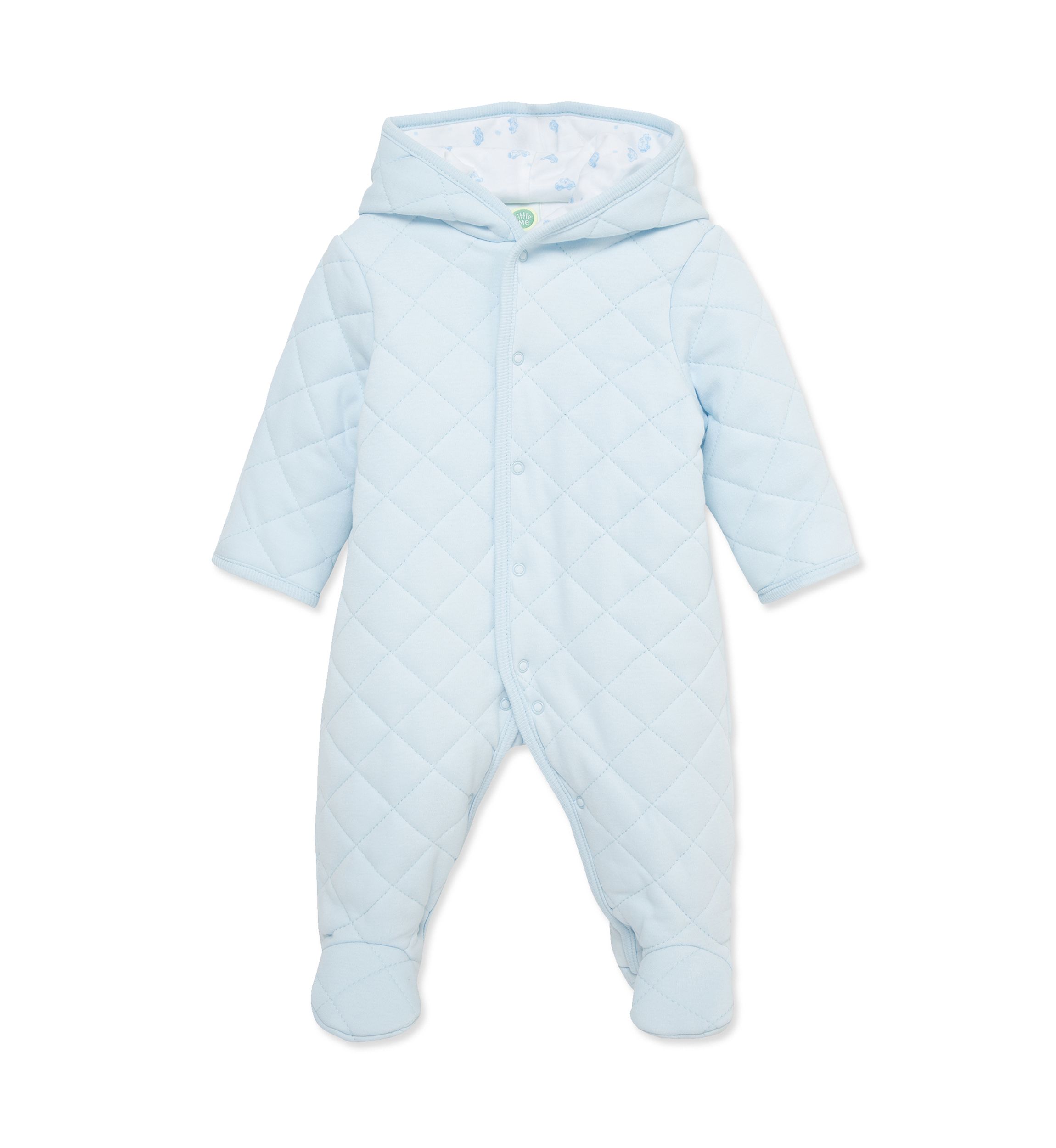 Baby Boys Cars Quilted Pram