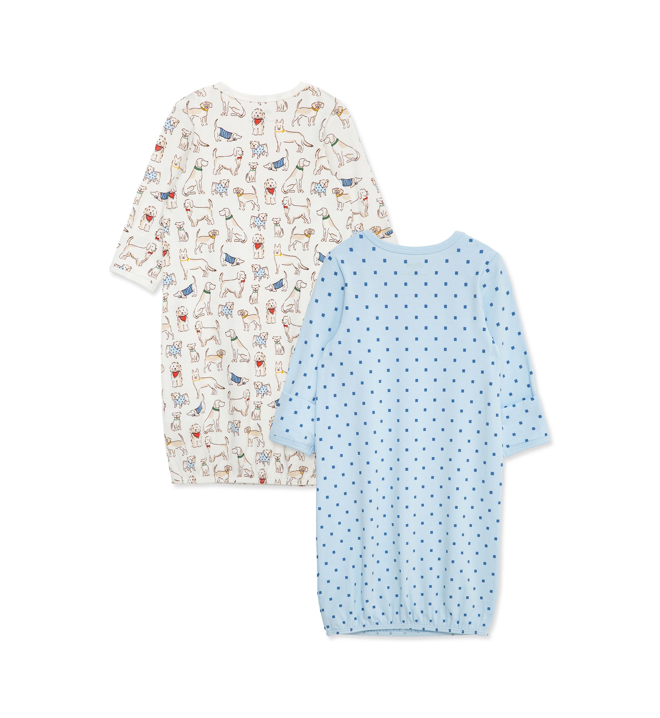 Baby Boys Pup Parade 2 Pack Gowns