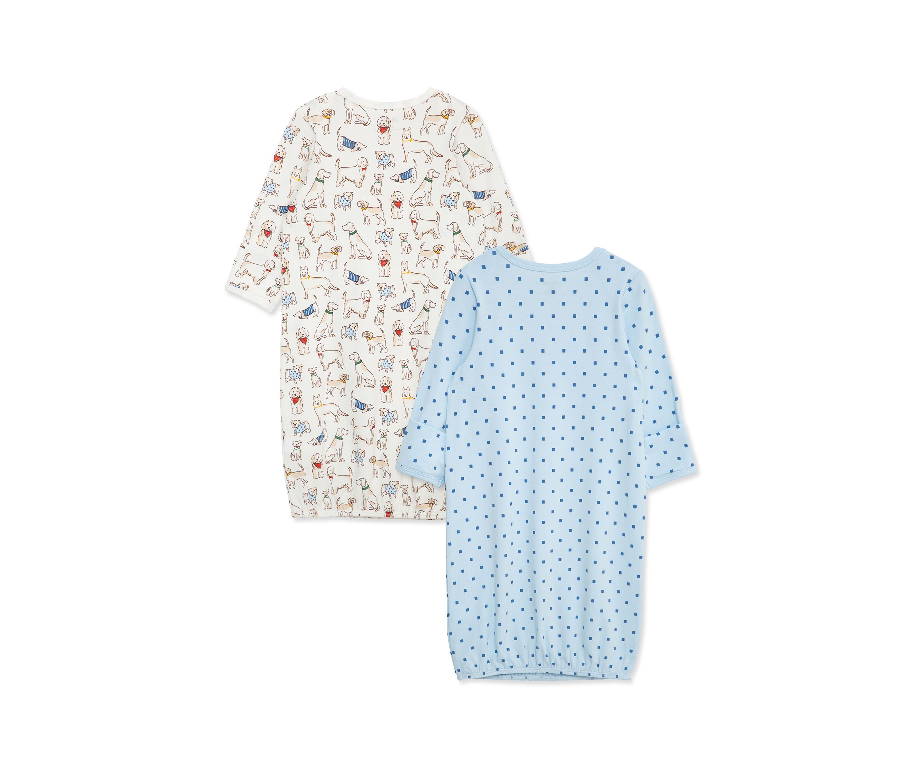 Baby Boys Pup Parade 2 Pack Gowns