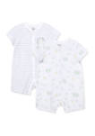 Baby World Printed 2-Pack Rompers