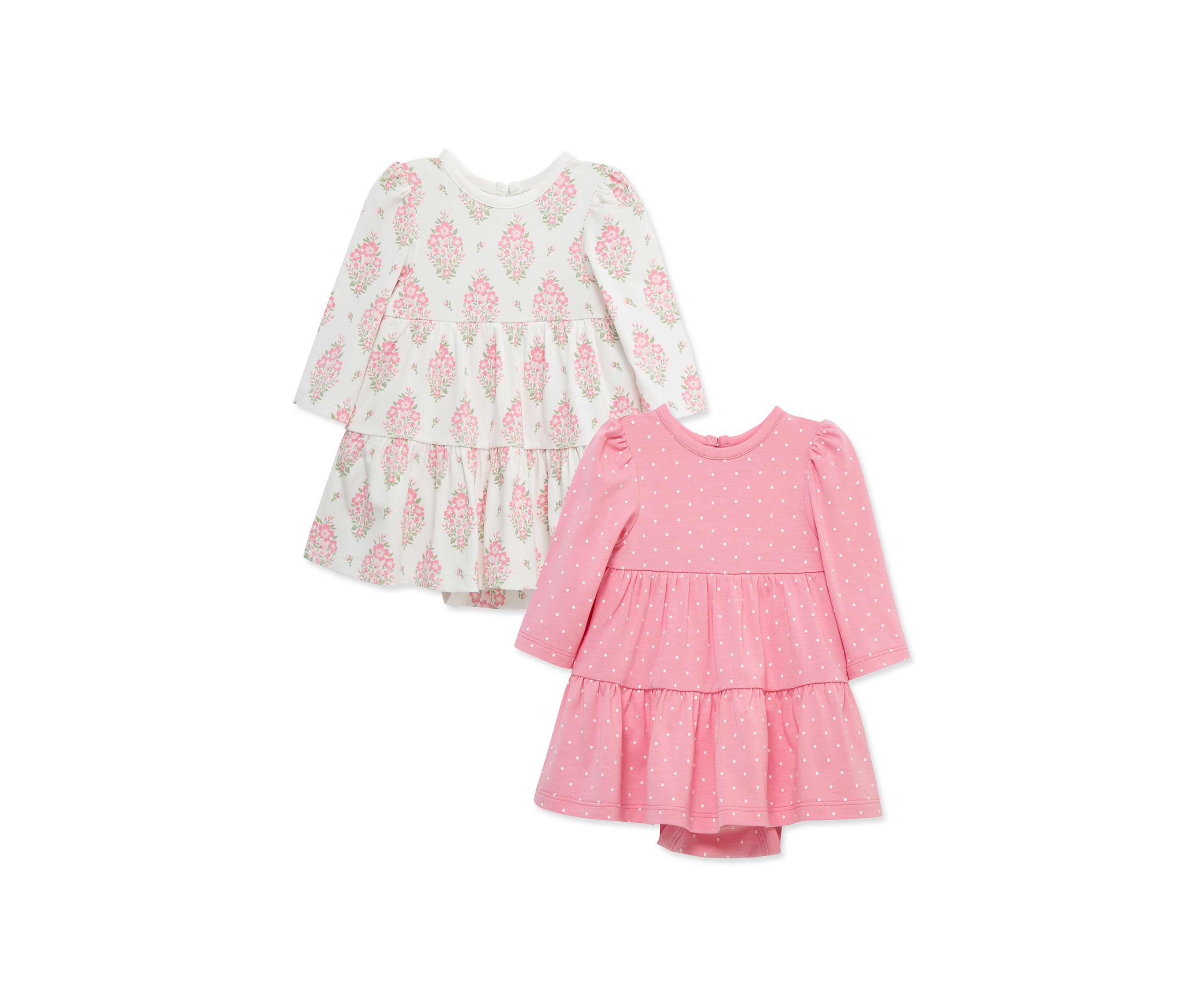 Baby Girls Floral 2 Pack Dresses