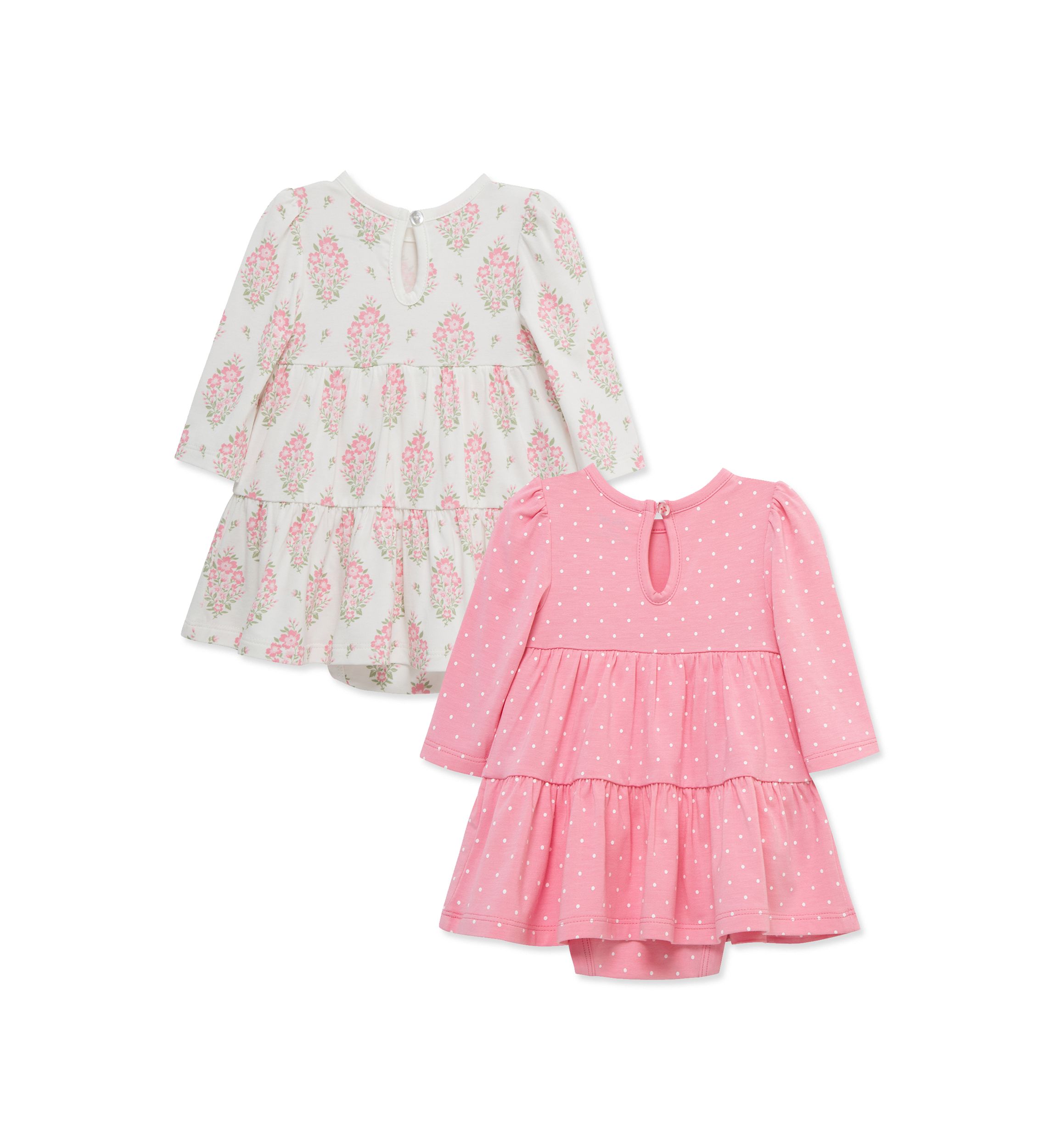 Baby Girls Floral 2 Pack Dresses