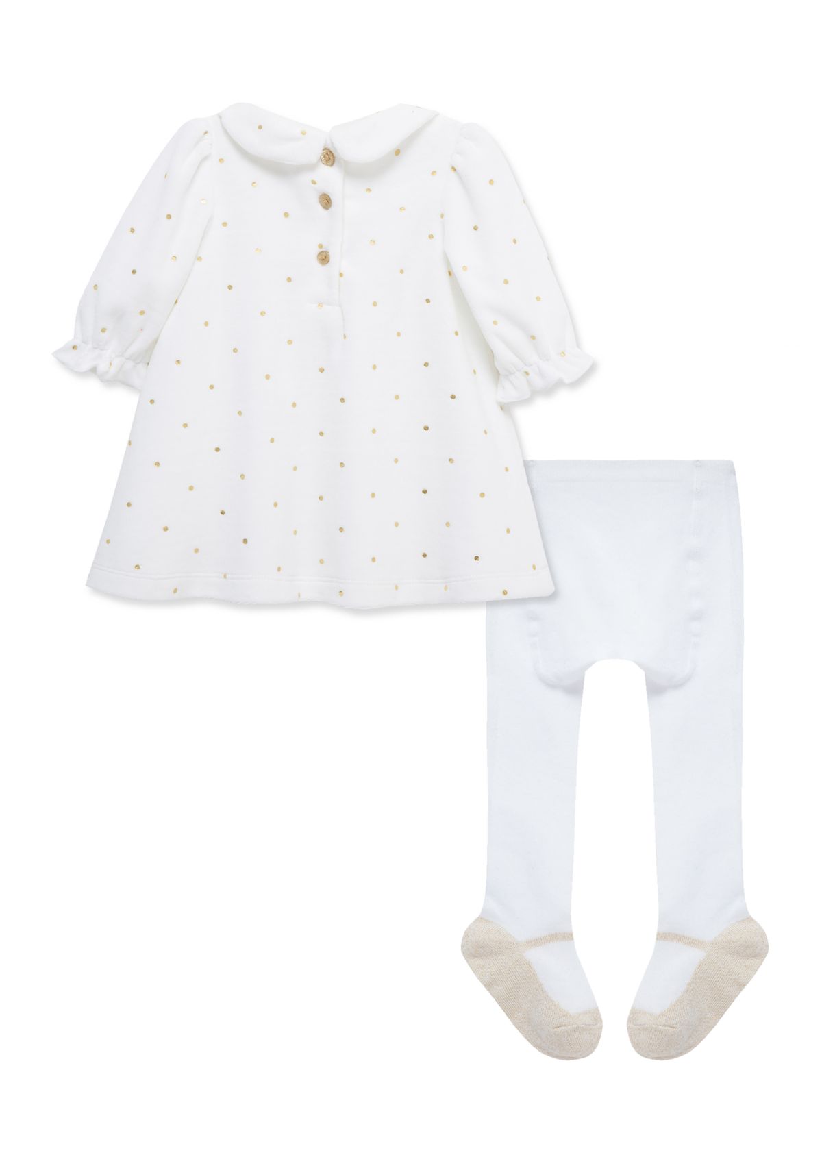 Baby Girls Smocked Dots Dress Set