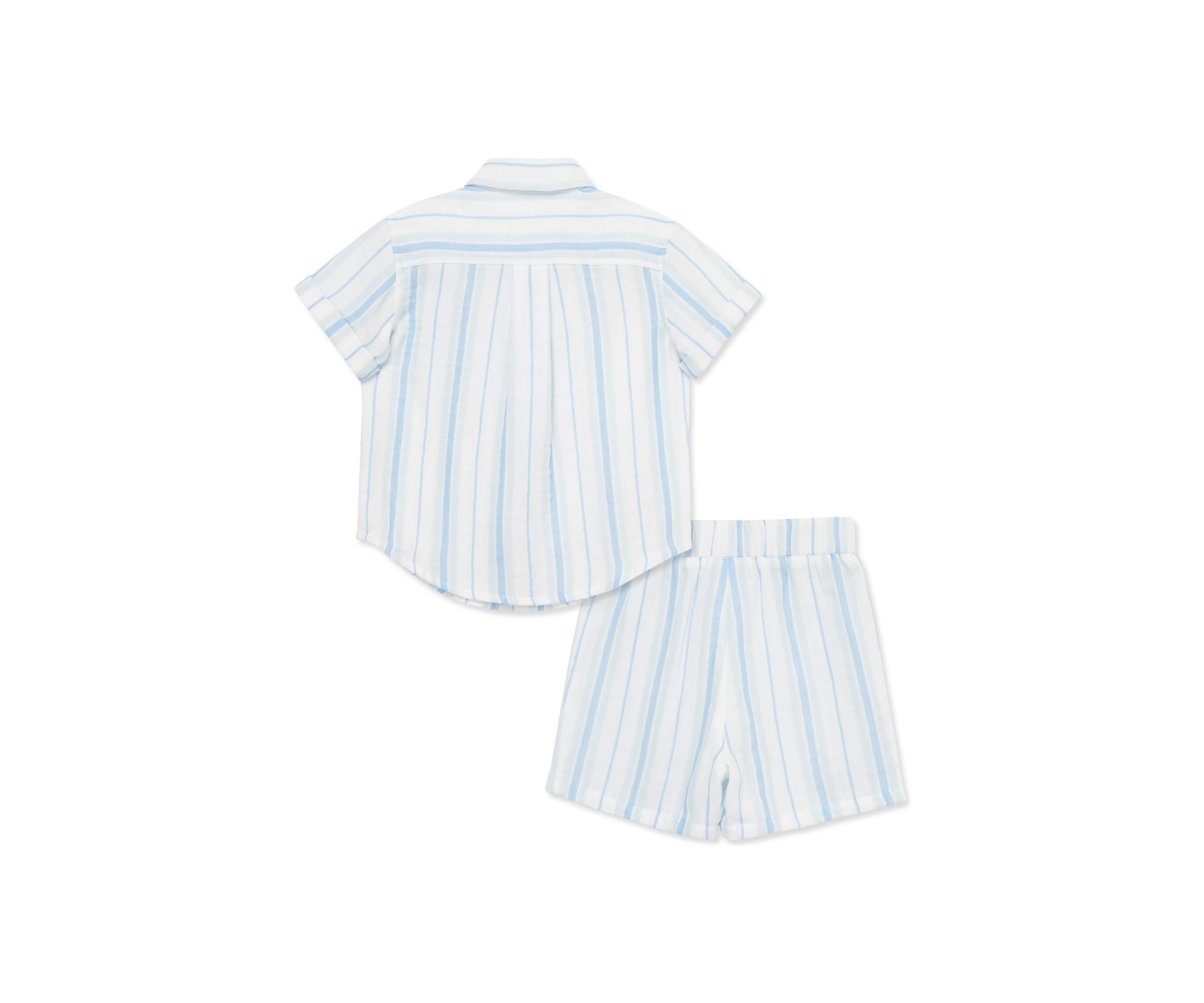 Baby Boys Stripe Woven Shorts Set