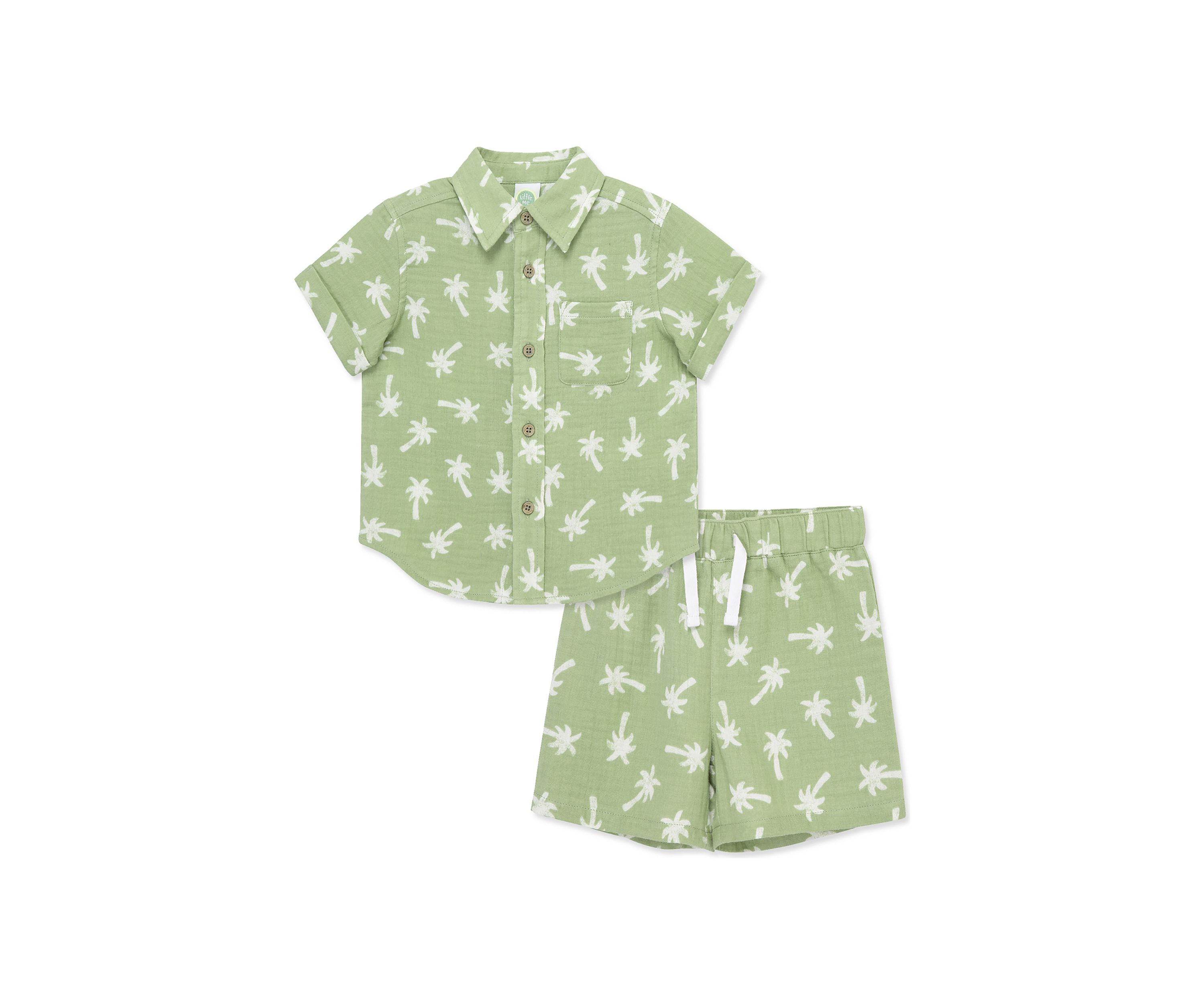 Baby Boys Tropical Woven Shorts Set