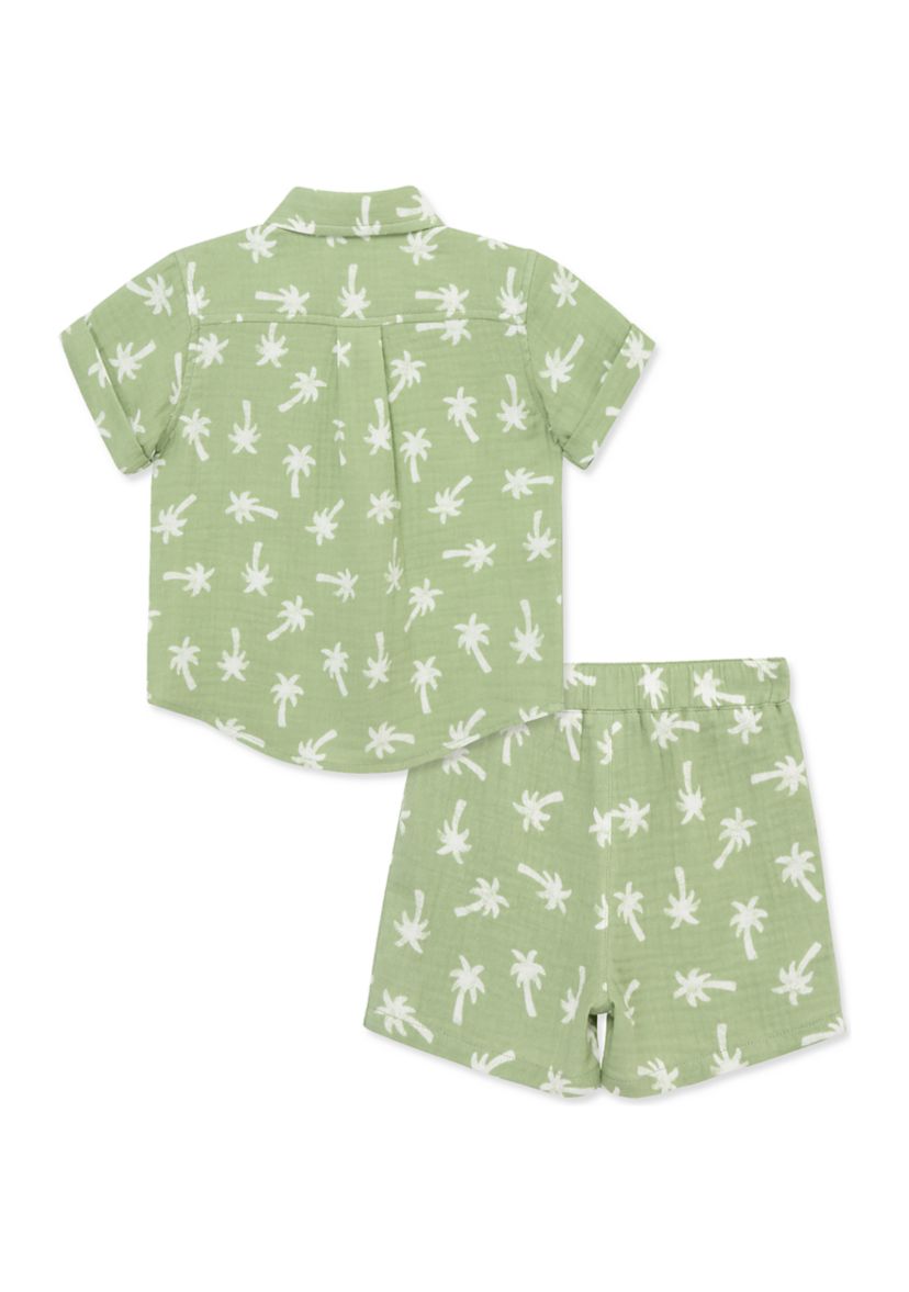 Baby Boys Tropical Woven Shorts Set