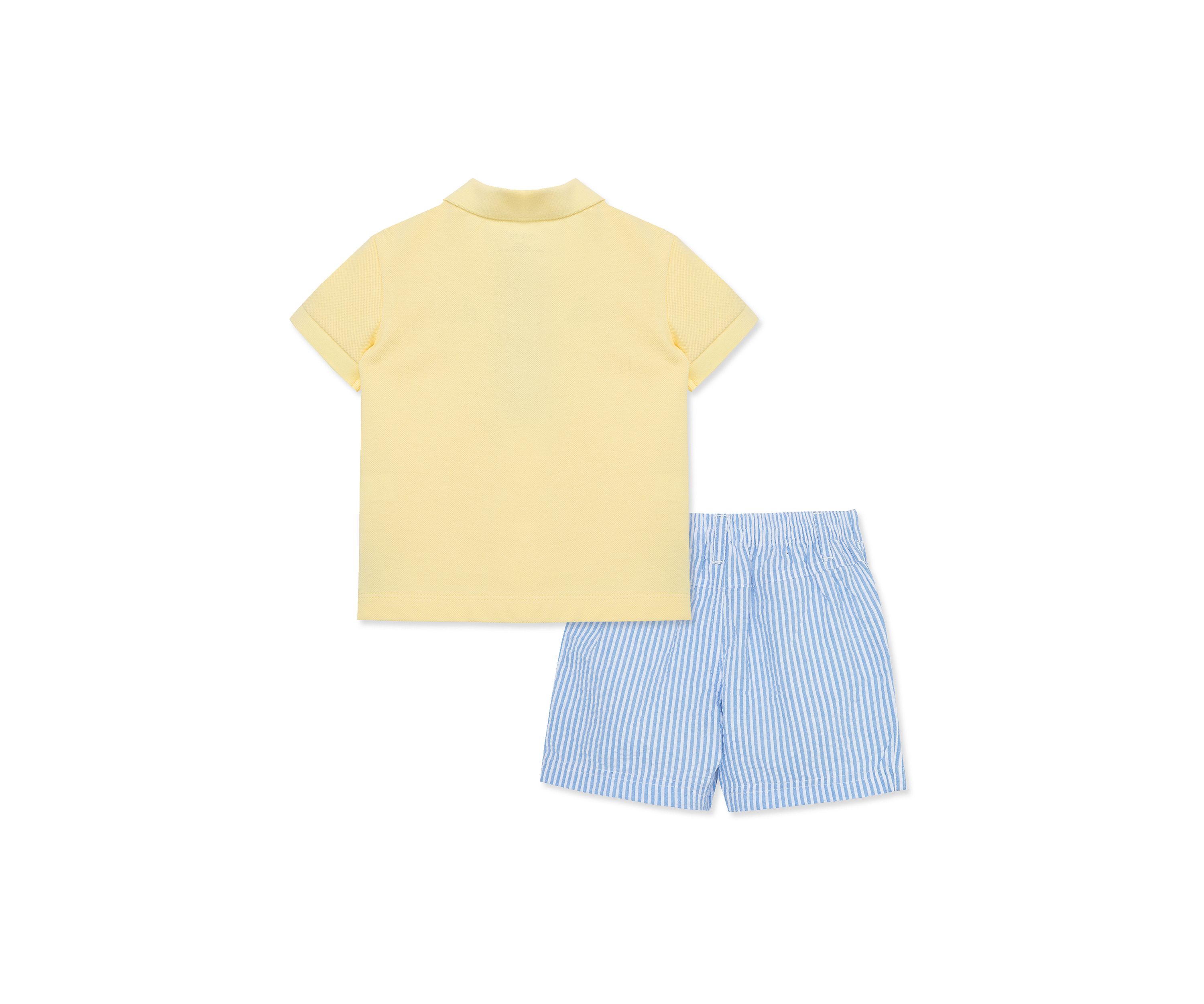 Baby Boys Anchor Polo Shirt and Shorts Set