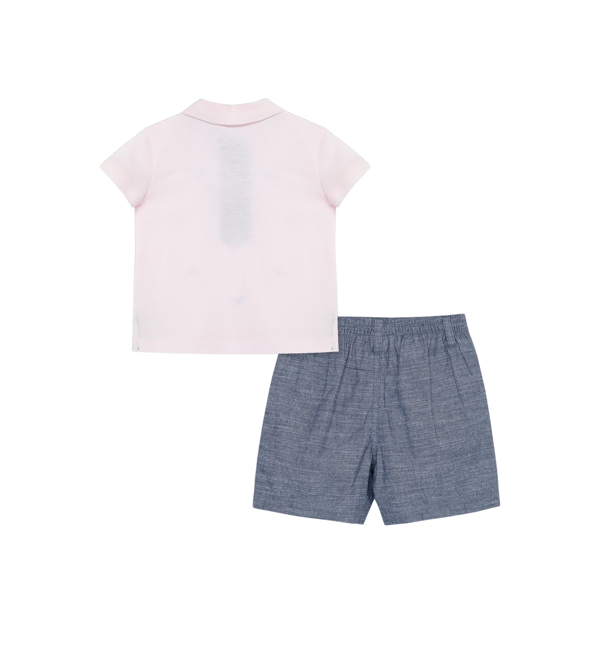 Baby Boys Whale Polo Shorts Set