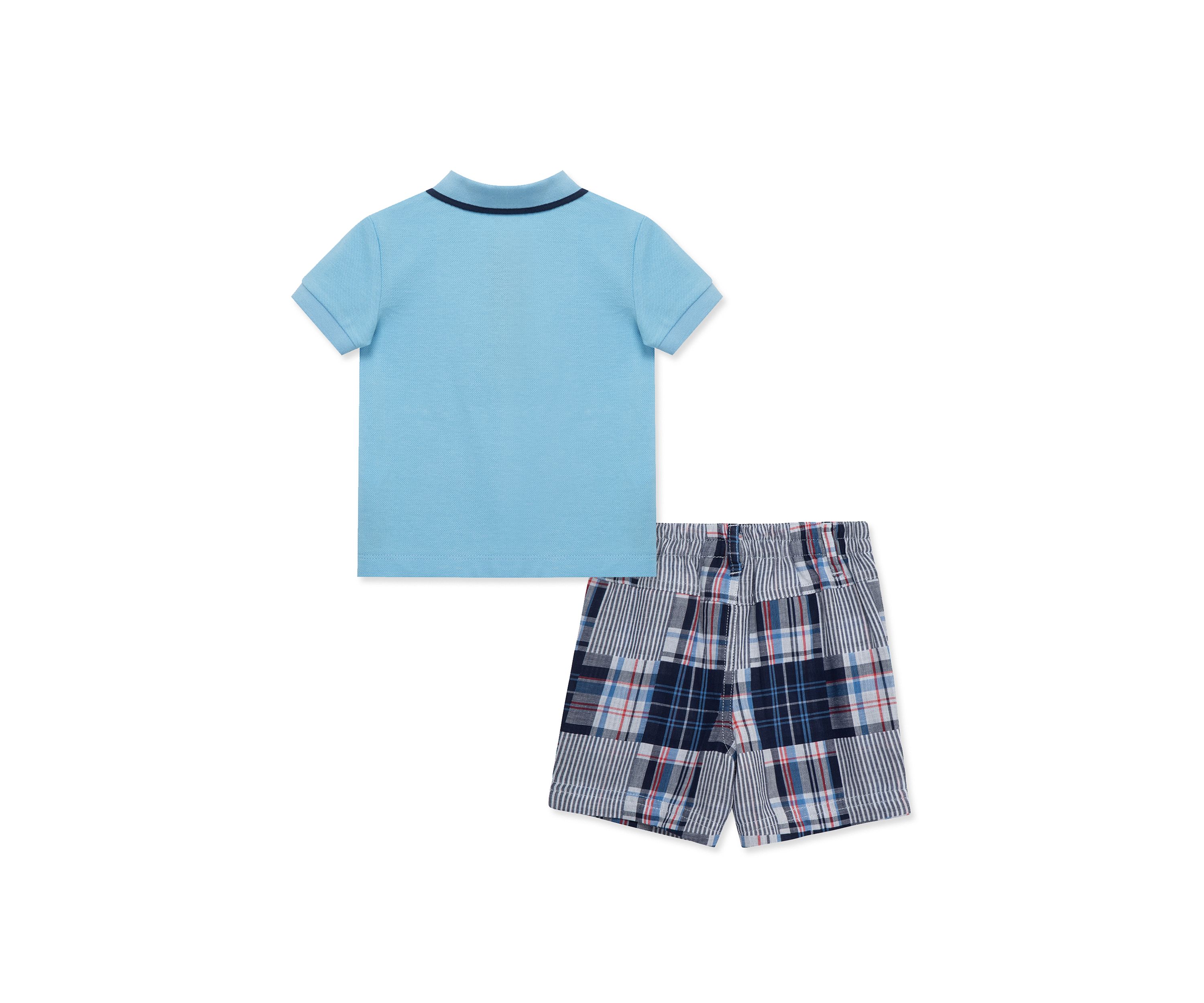 Baby Boys Crab Polo Shorts Set