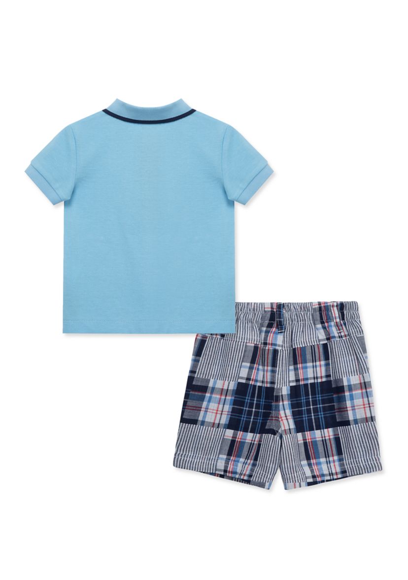 Baby Boys Crab Polo Shorts Set
