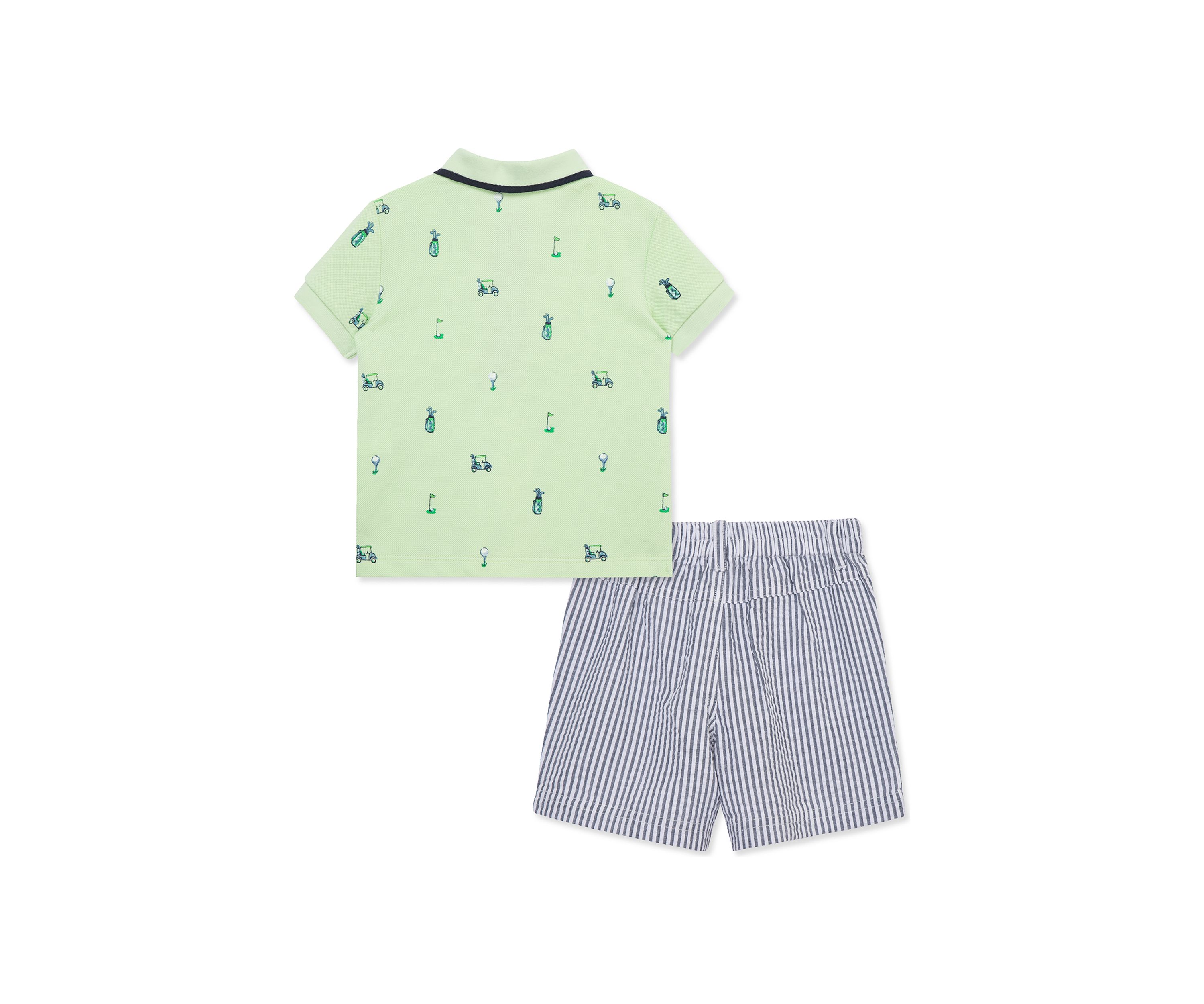 Baby Boys Golf Polo Shorts Set